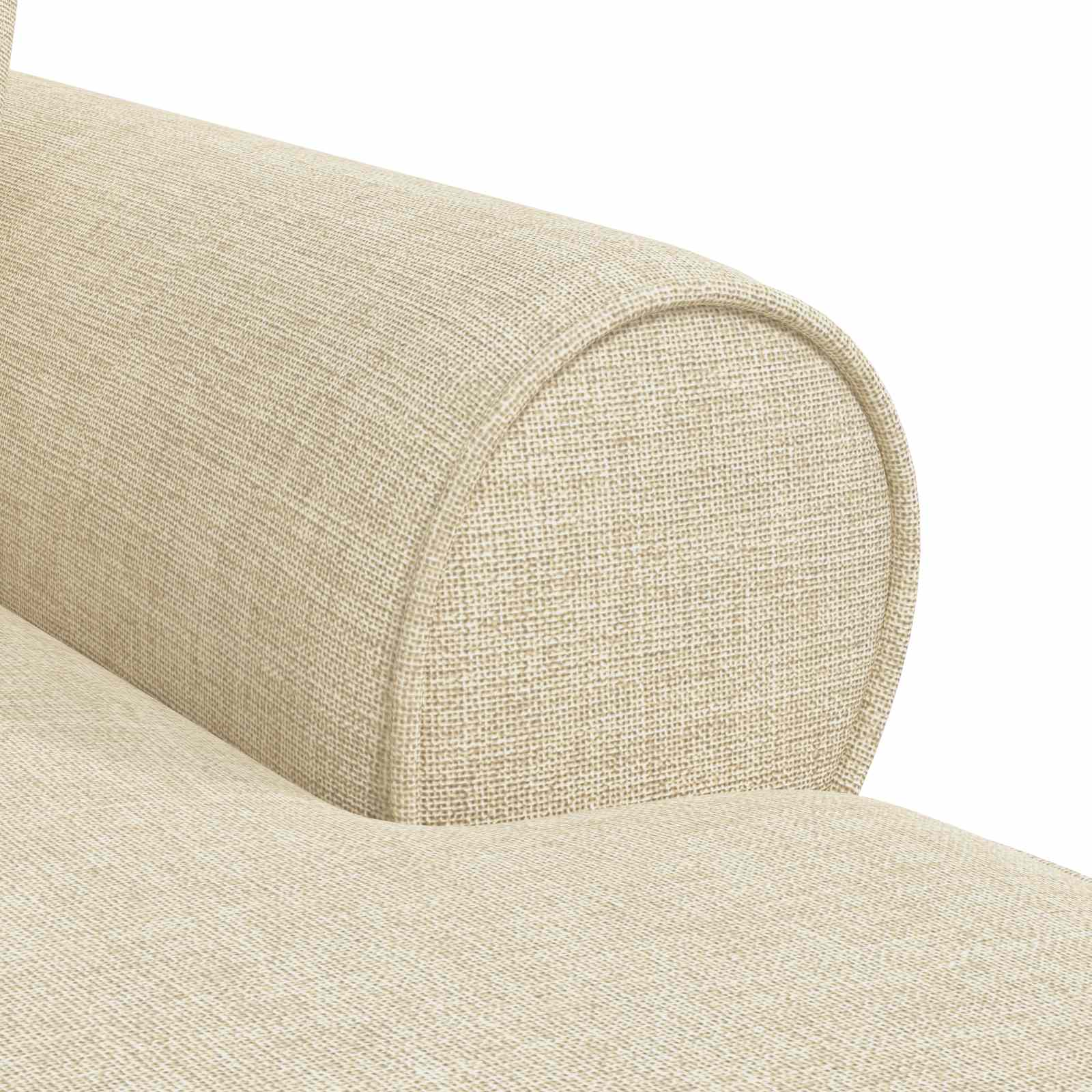 Fotel loungba szoknyával párnával párnával 3 pcs krém szövet