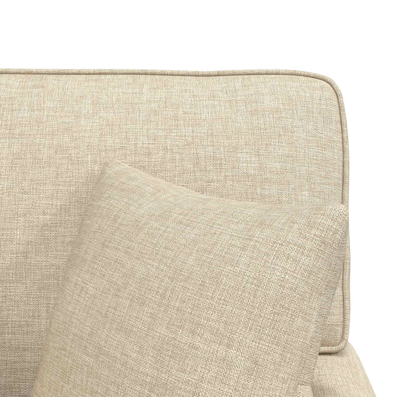 Fotel loungba szoknyával párnával párnával 3 pcs krém szövet