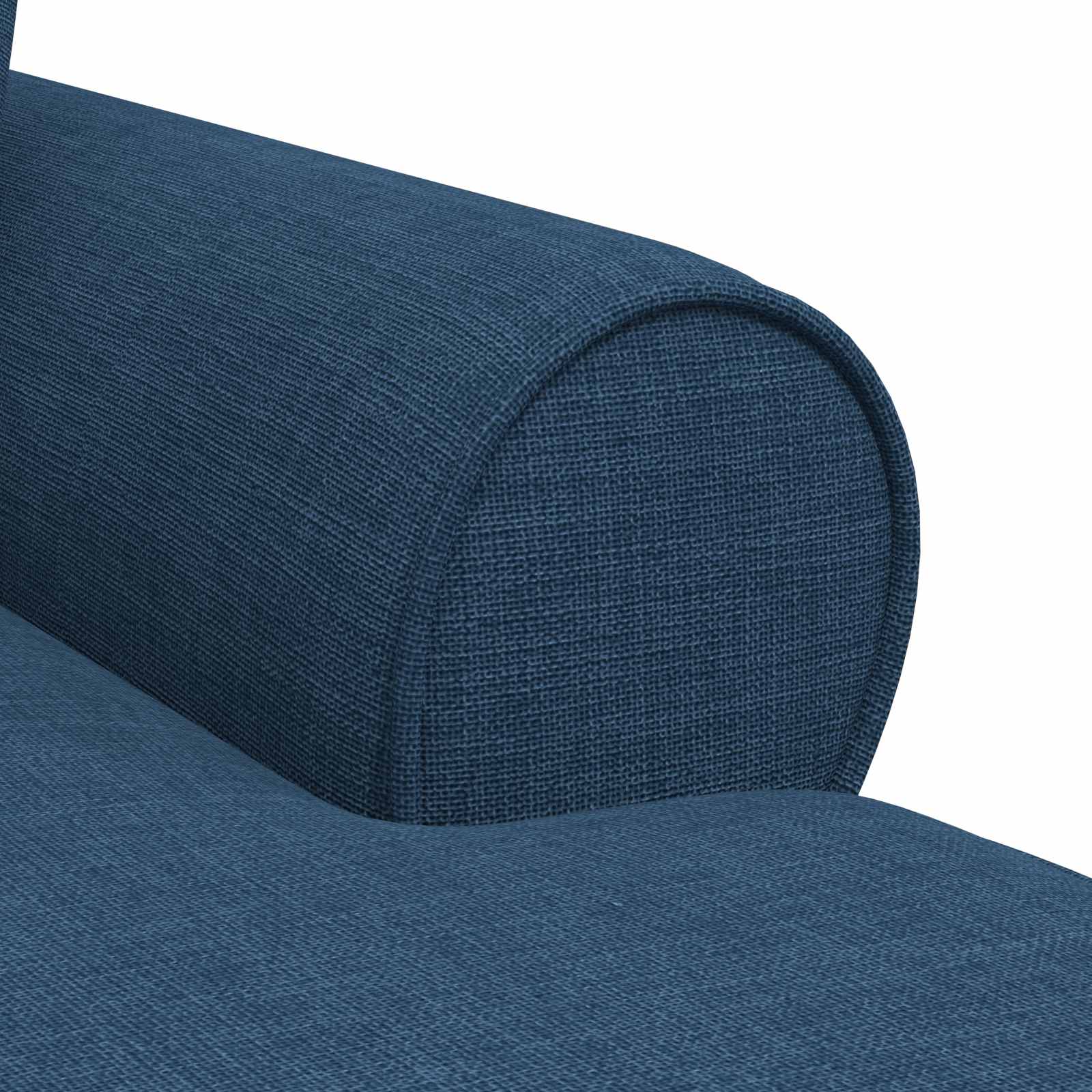 Fotel loungba szoknyával párnával párnával 3 pcs kék szövet