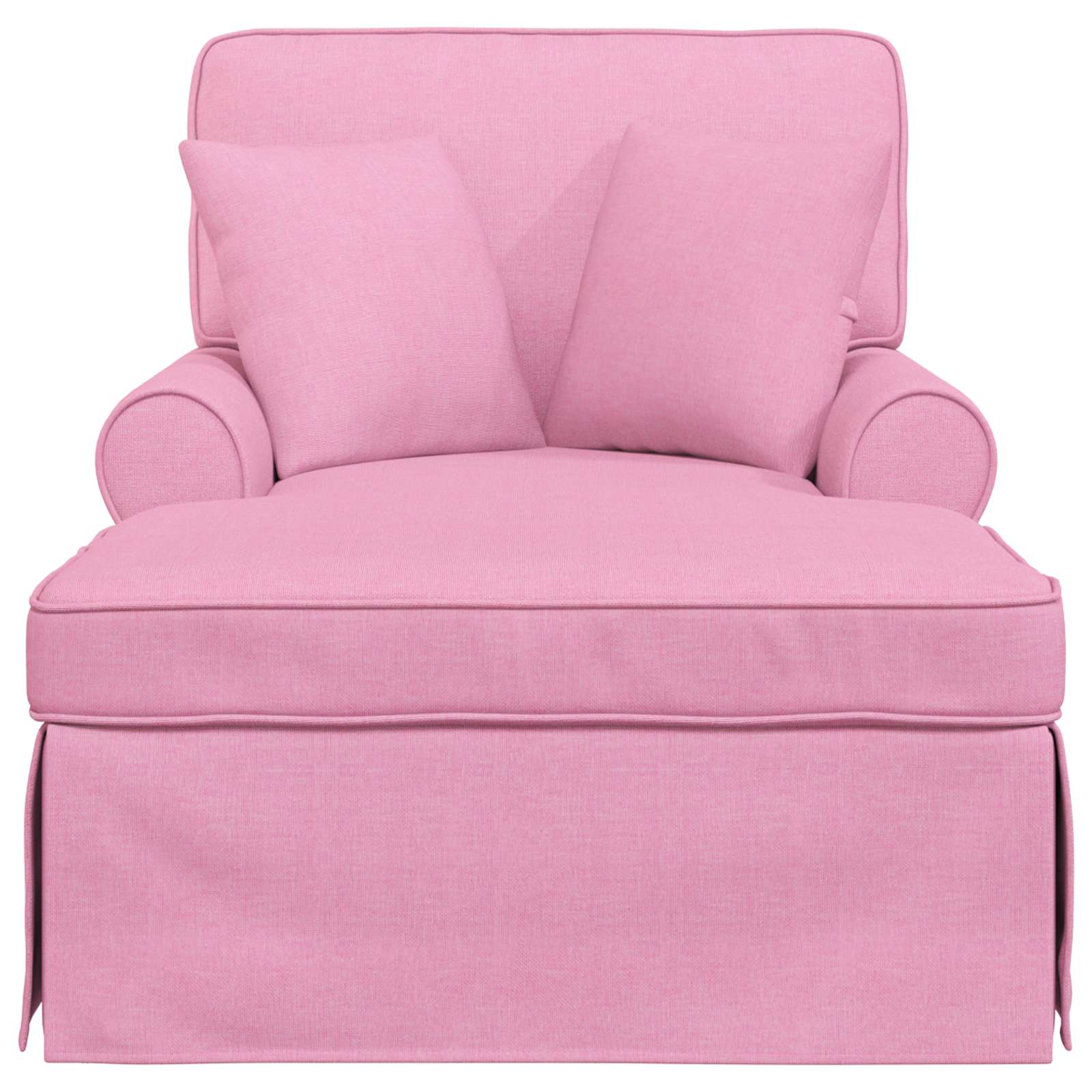 Fotel loungba szoknyával párnával 3 pcs rózsaszín szövet