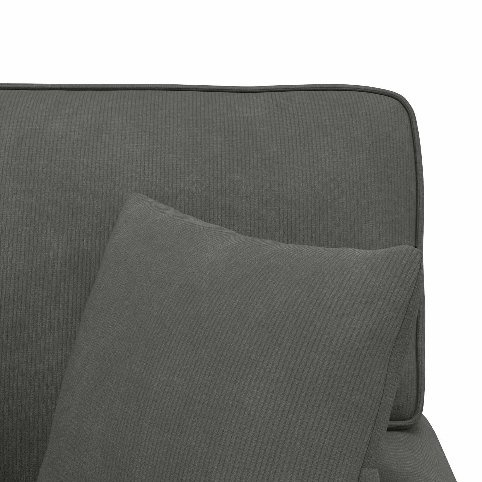 Fotel loungba szoknyával 3 pcs sötétszürke bársonyos szövet