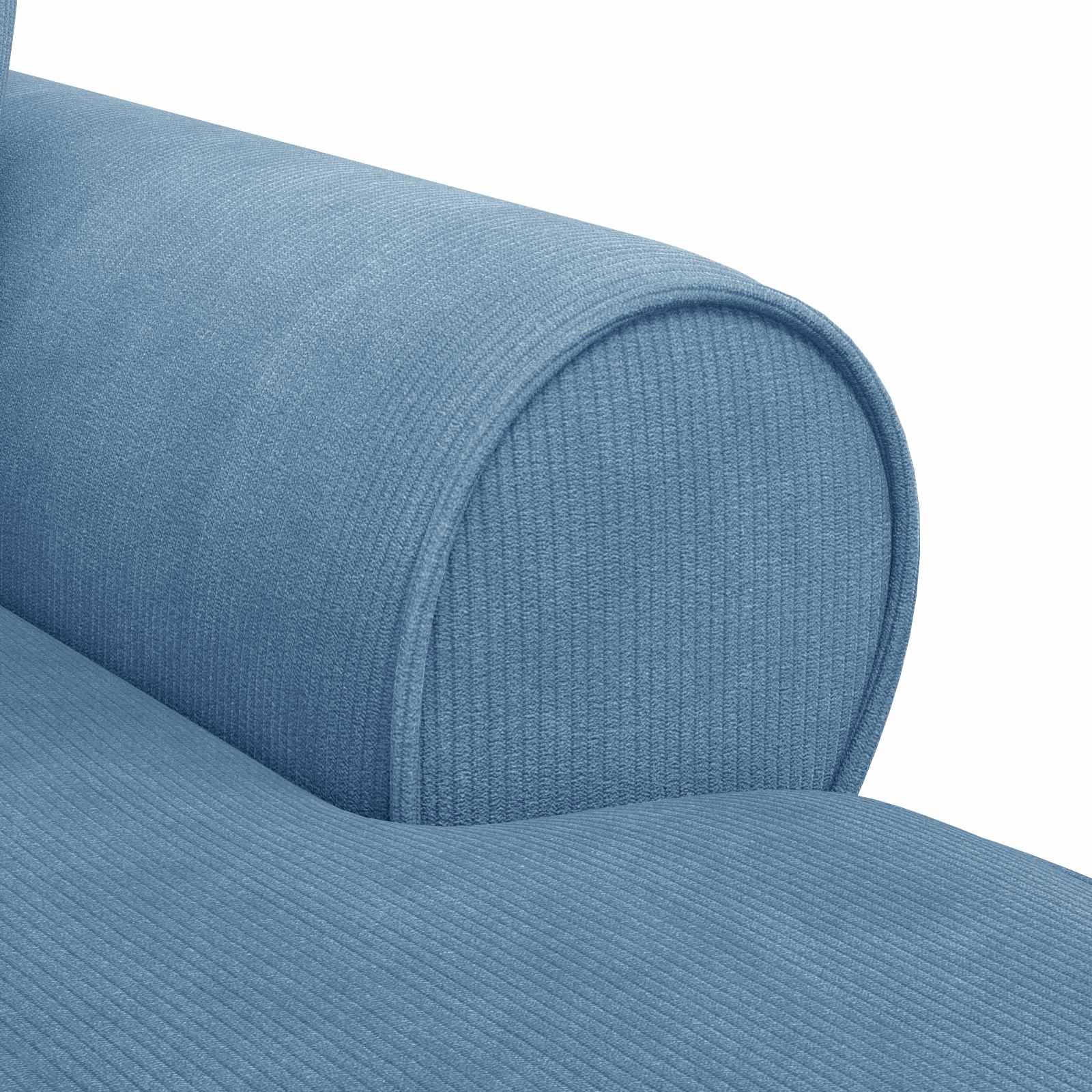 Fotel loungba szoknyával párnával 3 pcs kék bársonyos szövet