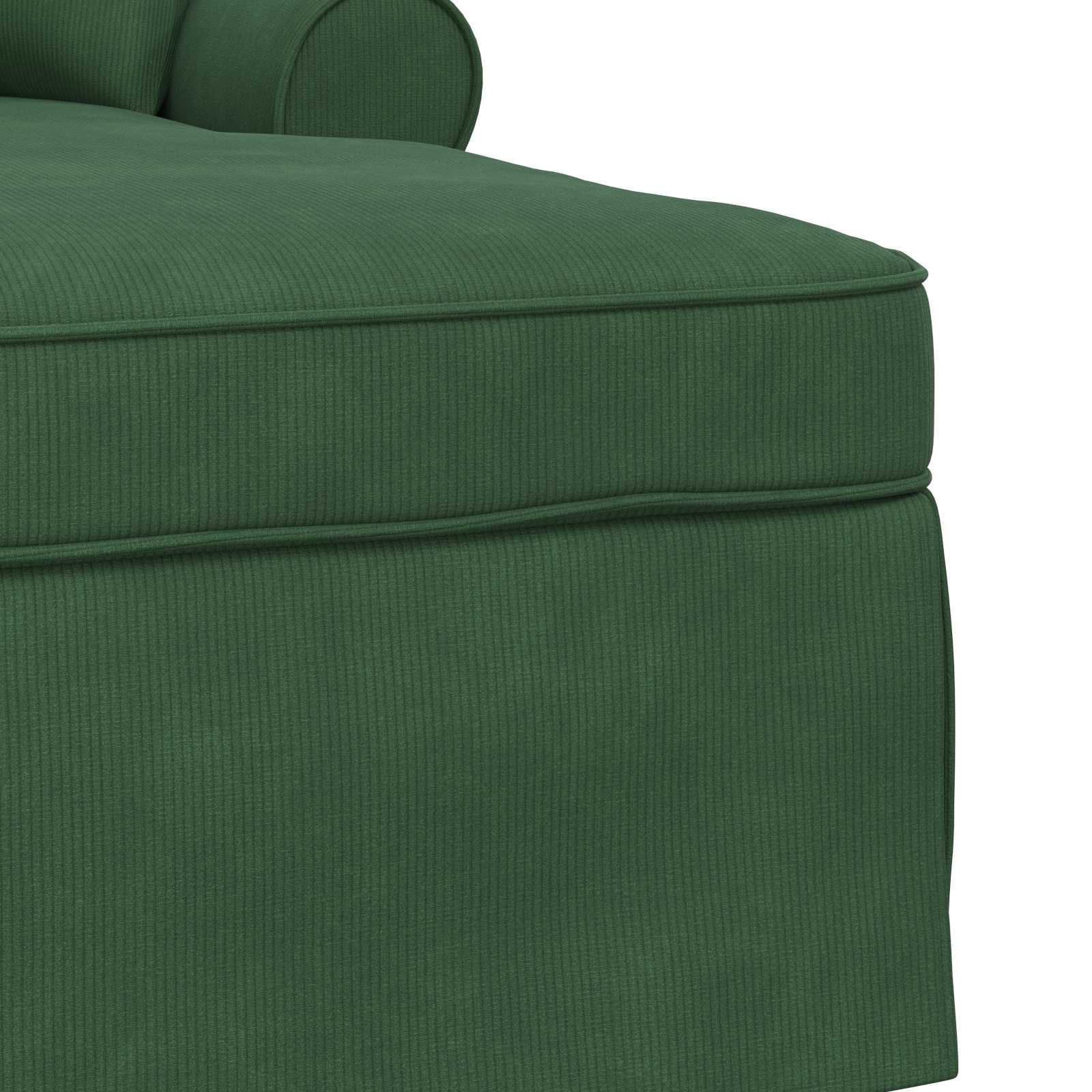 Fotel loungba szoknyával 3 pcs dzsungel zöld bársonyos szövet