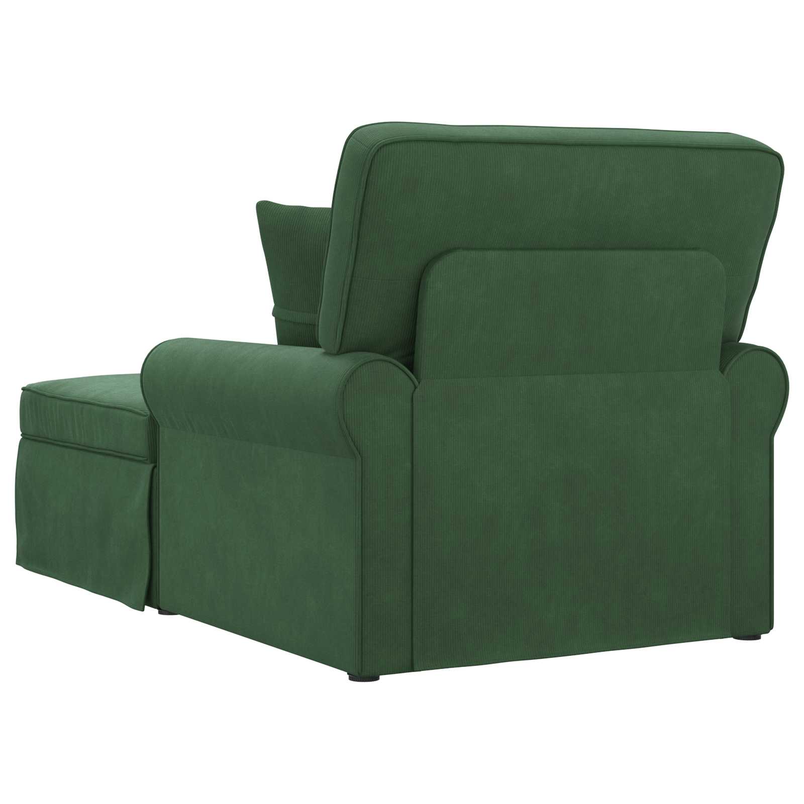 Fotel loungba szoknyával 3 pcs dzsungel zöld bársonyos szövet