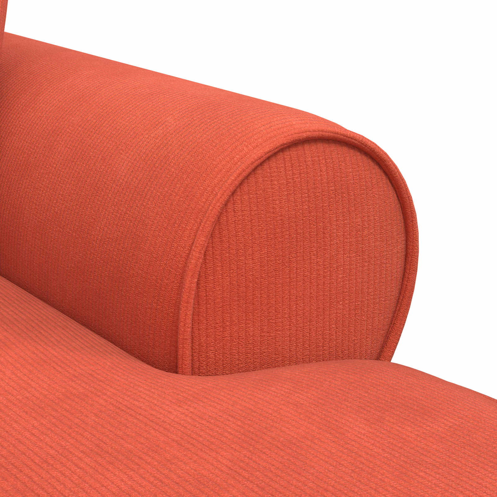 Fotel loungba szoknyával 3 pcs piros narancs bársonyos szövet