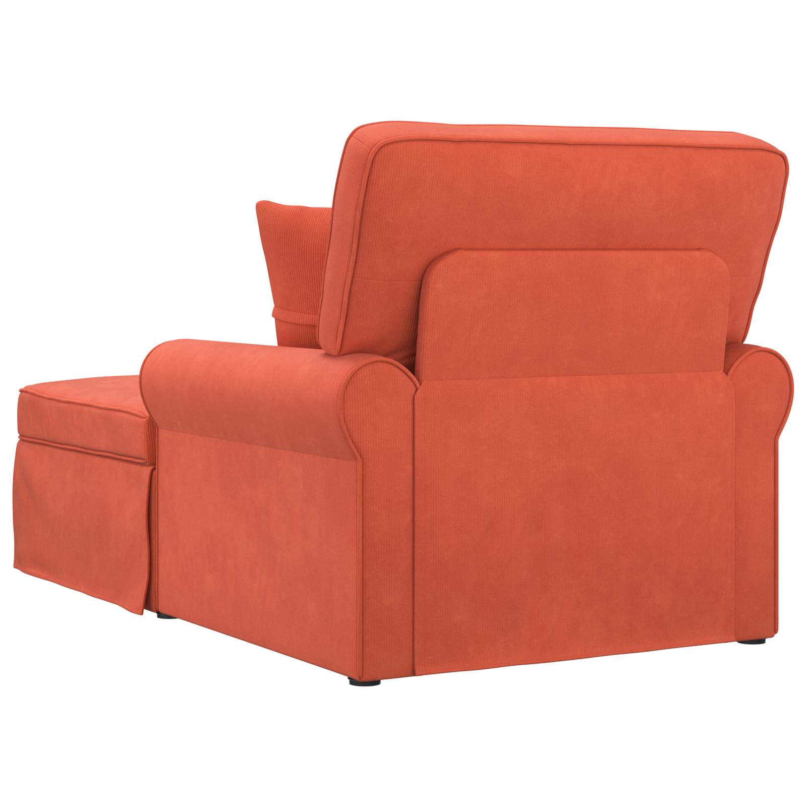 Fotel loungba szoknyával 3 pcs piros narancs bársonyos szövet