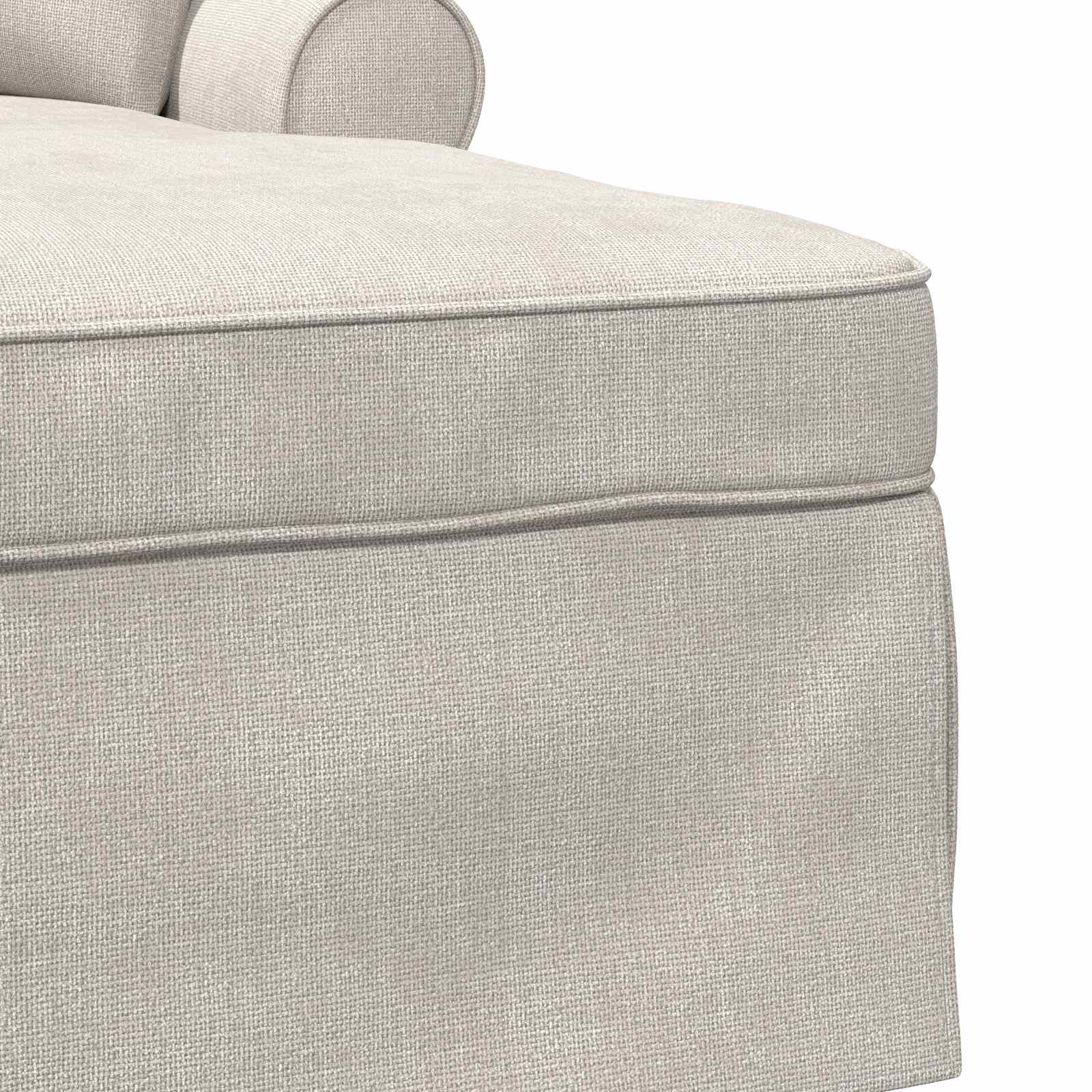 Fotel loungba szoknyával krémszínű 157 x 91 x 91 cm ares