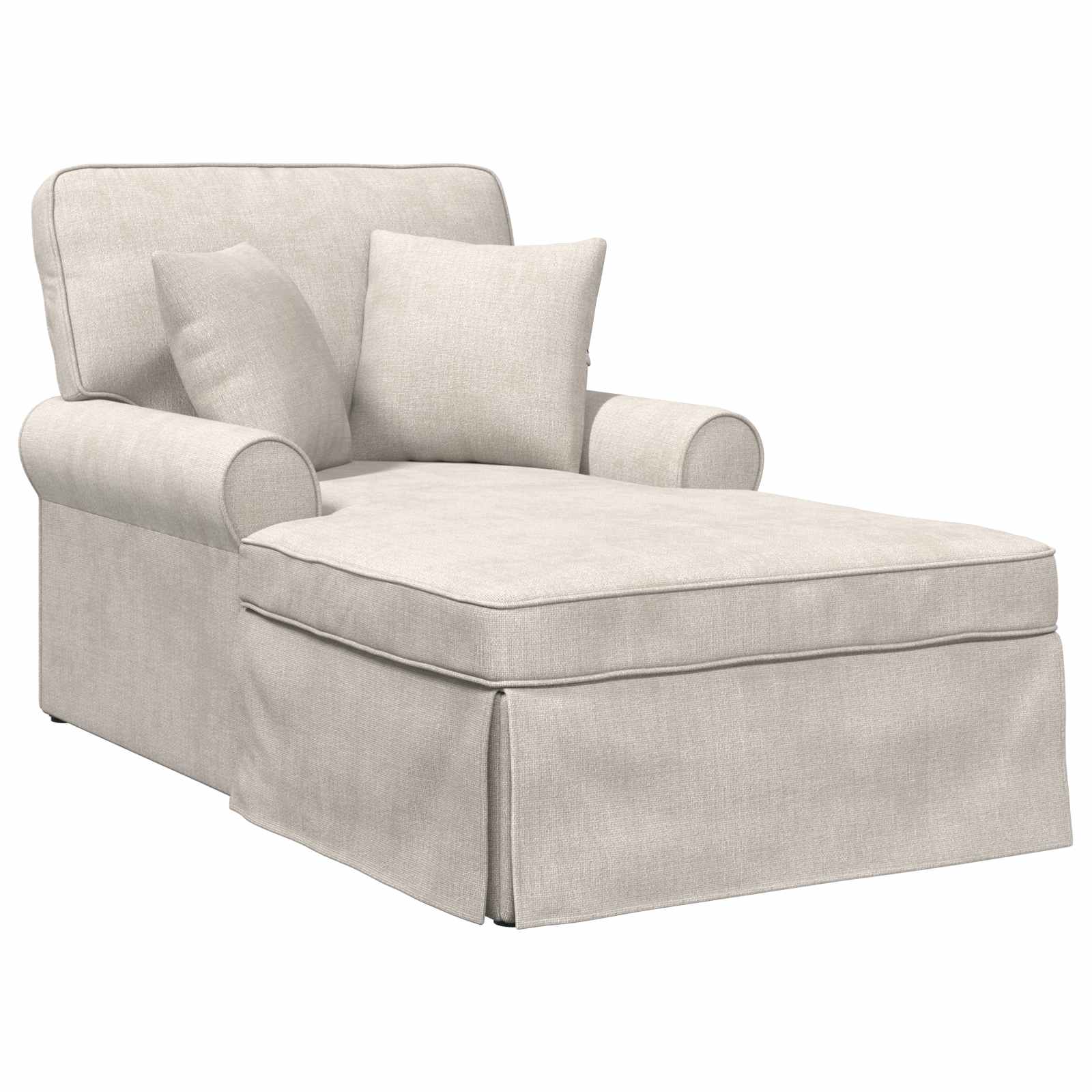 Fotel loungba szoknyával krémszínű 157 x 91 x 91 cm ares