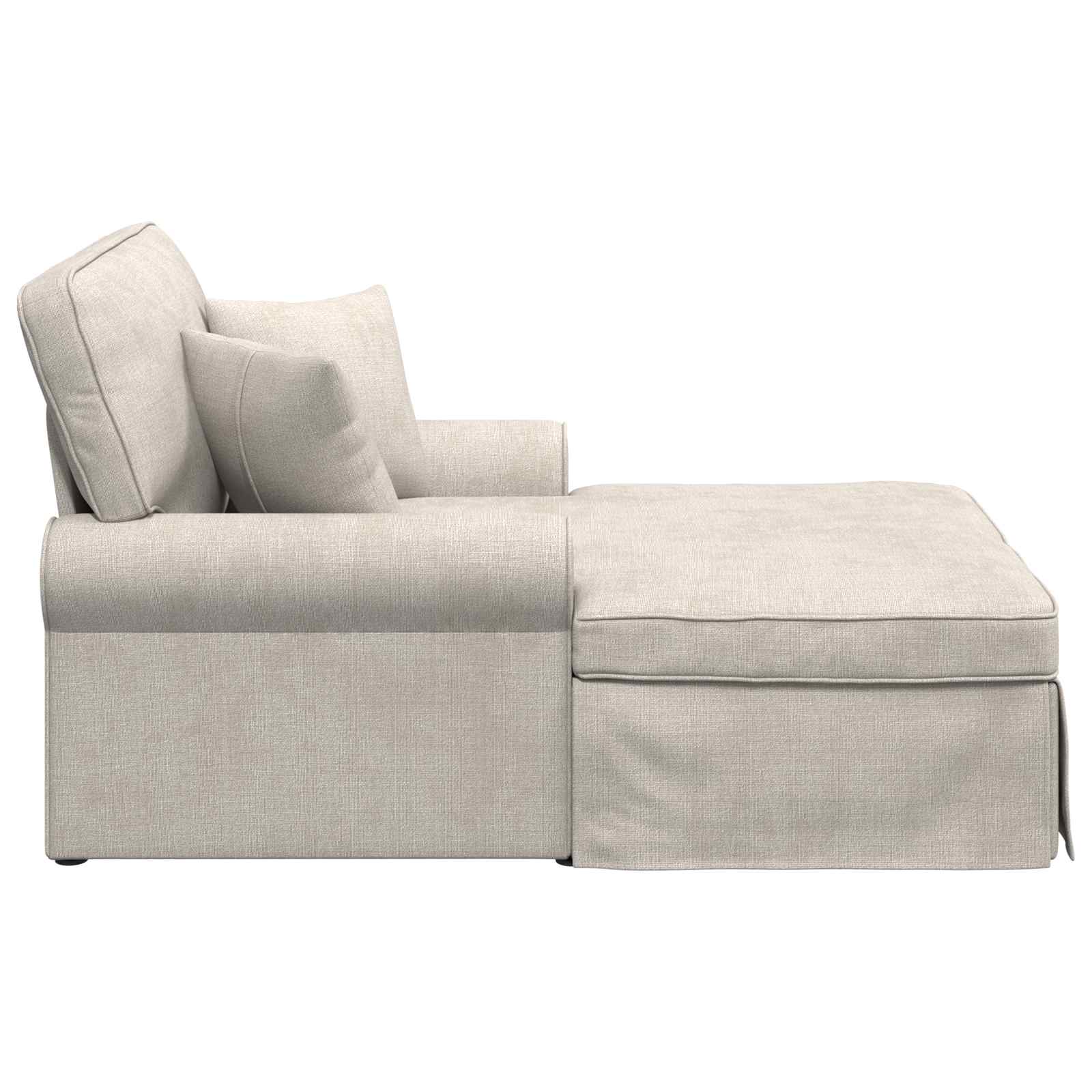 Fotel loungba szoknyával krémszínű 157 x 91 x 91 cm ares