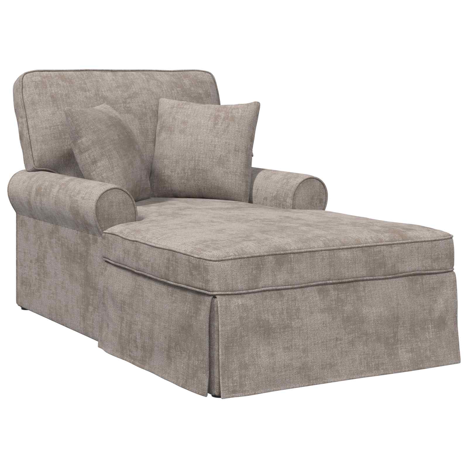 Fotel loungba szoknyával homokszín 157 x 91 x 91 cm ares