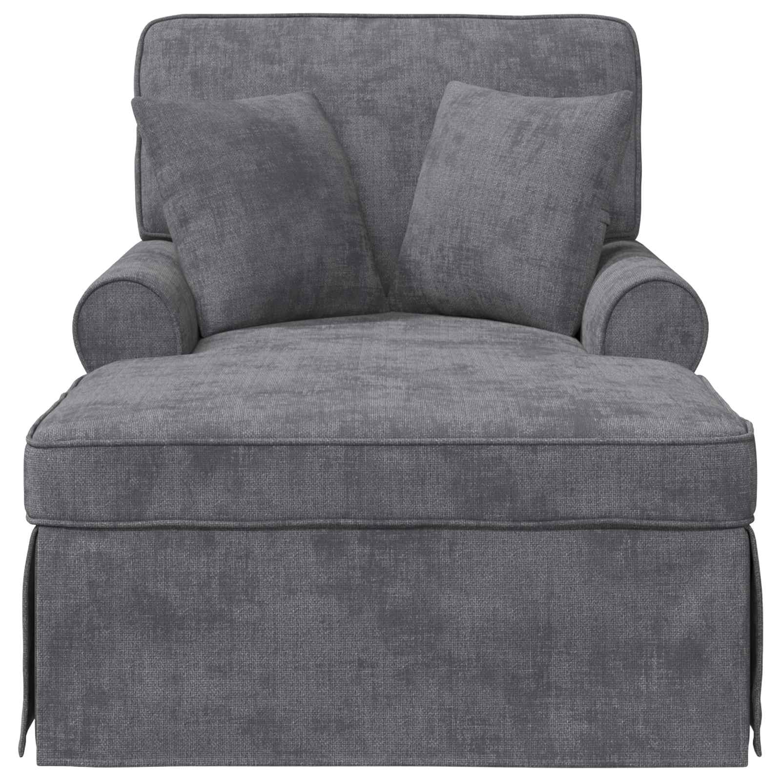 Fotel loungba szoknyával sötétszürke 157 x 91 x 91 cm ares
