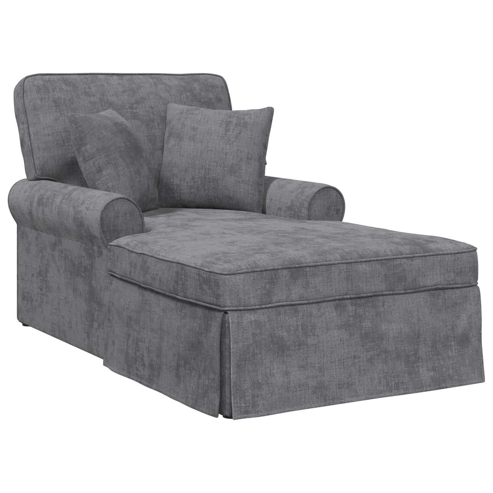 Fotel loungba szoknyával sötétszürke 157 x 91 x 91 cm ares