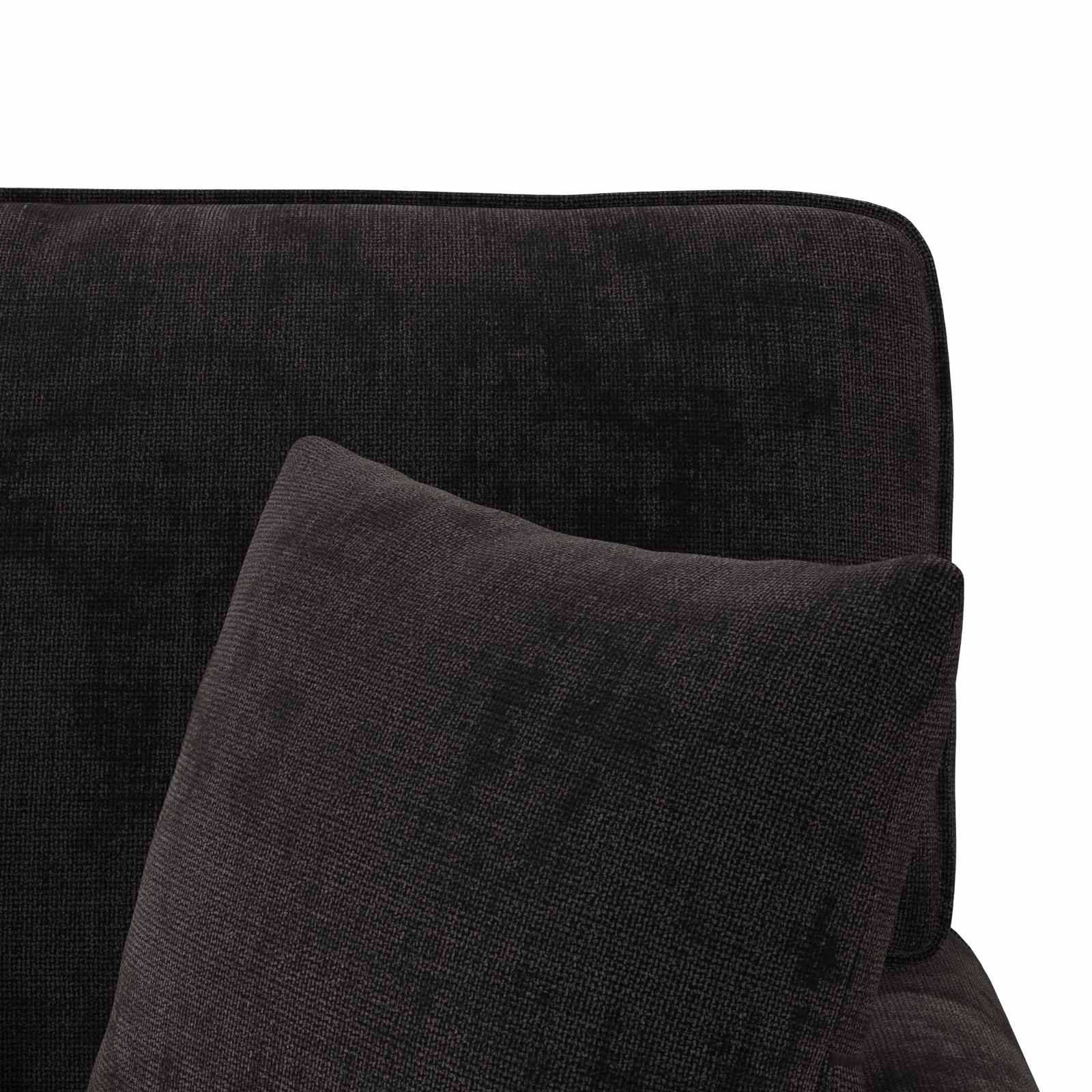 Fotel loungba szoknyával párnával fekete 157 x 91 x 91 cm ares