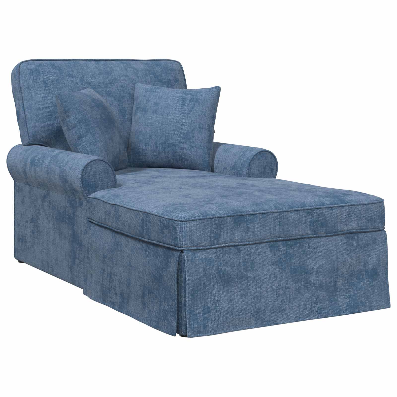 Fotel loungba szoknyával párnával kék 157 x 91 x 91 cm ares