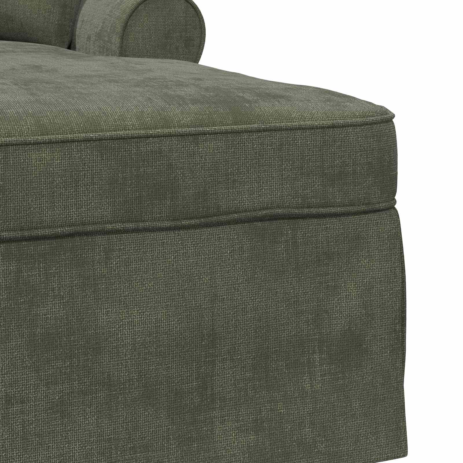 Fotel loungba szoknyával párnával zöld 157 x 91 x 91 cm ares