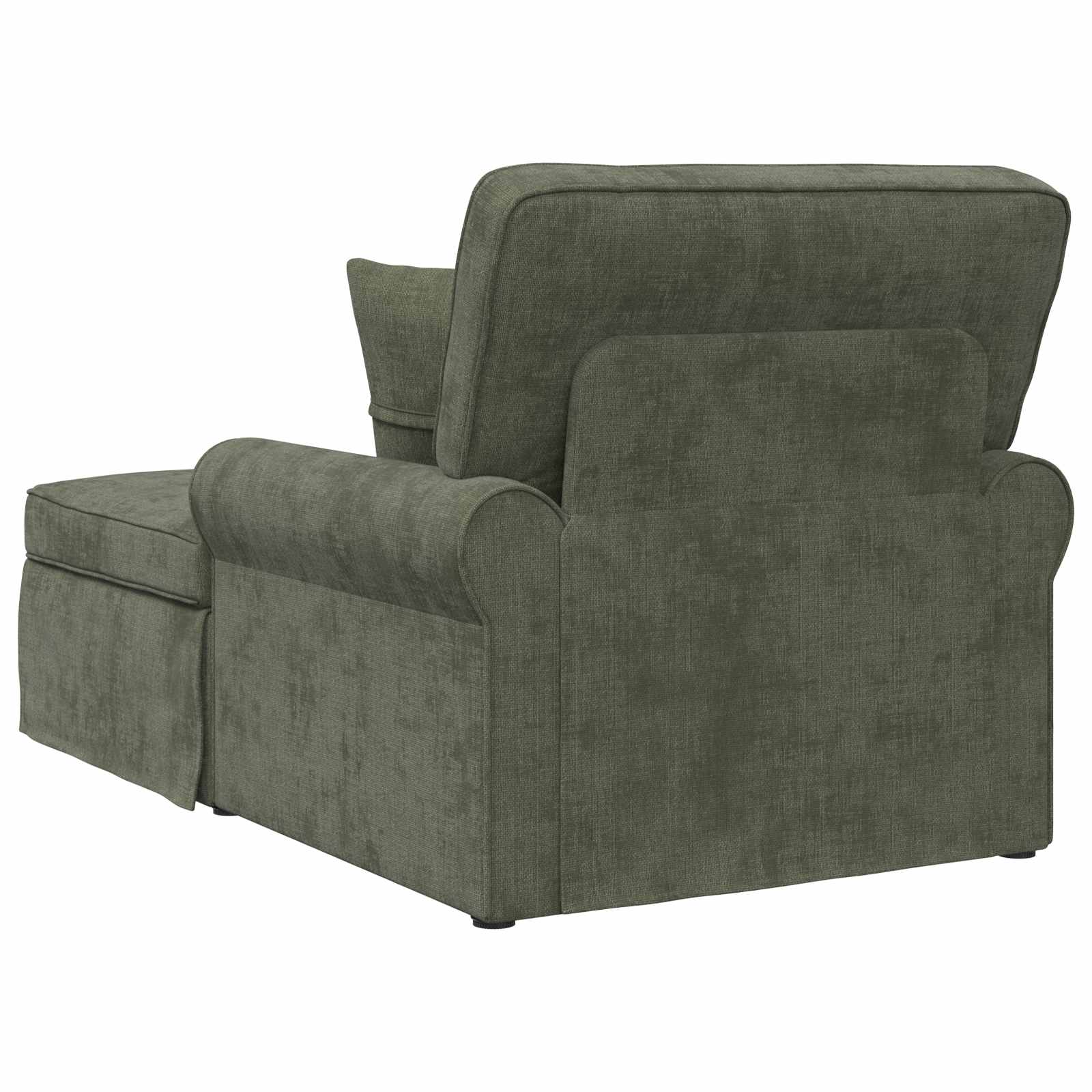 Fotel loungba szoknyával párnával zöld 157 x 91 x 91 cm ares