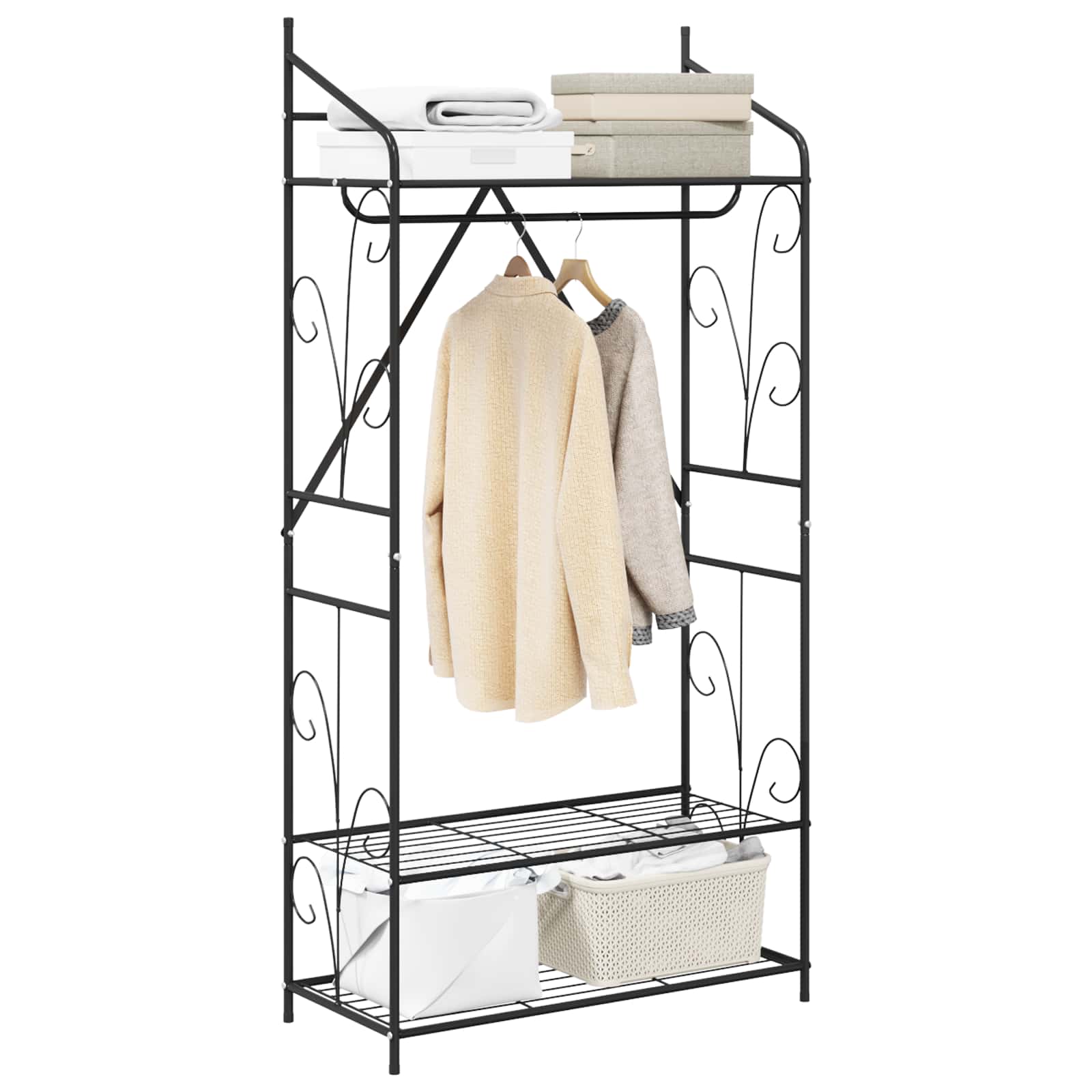 Nyitott szekrény egyszínű 2 pcs 78 x 36 x 158 cm