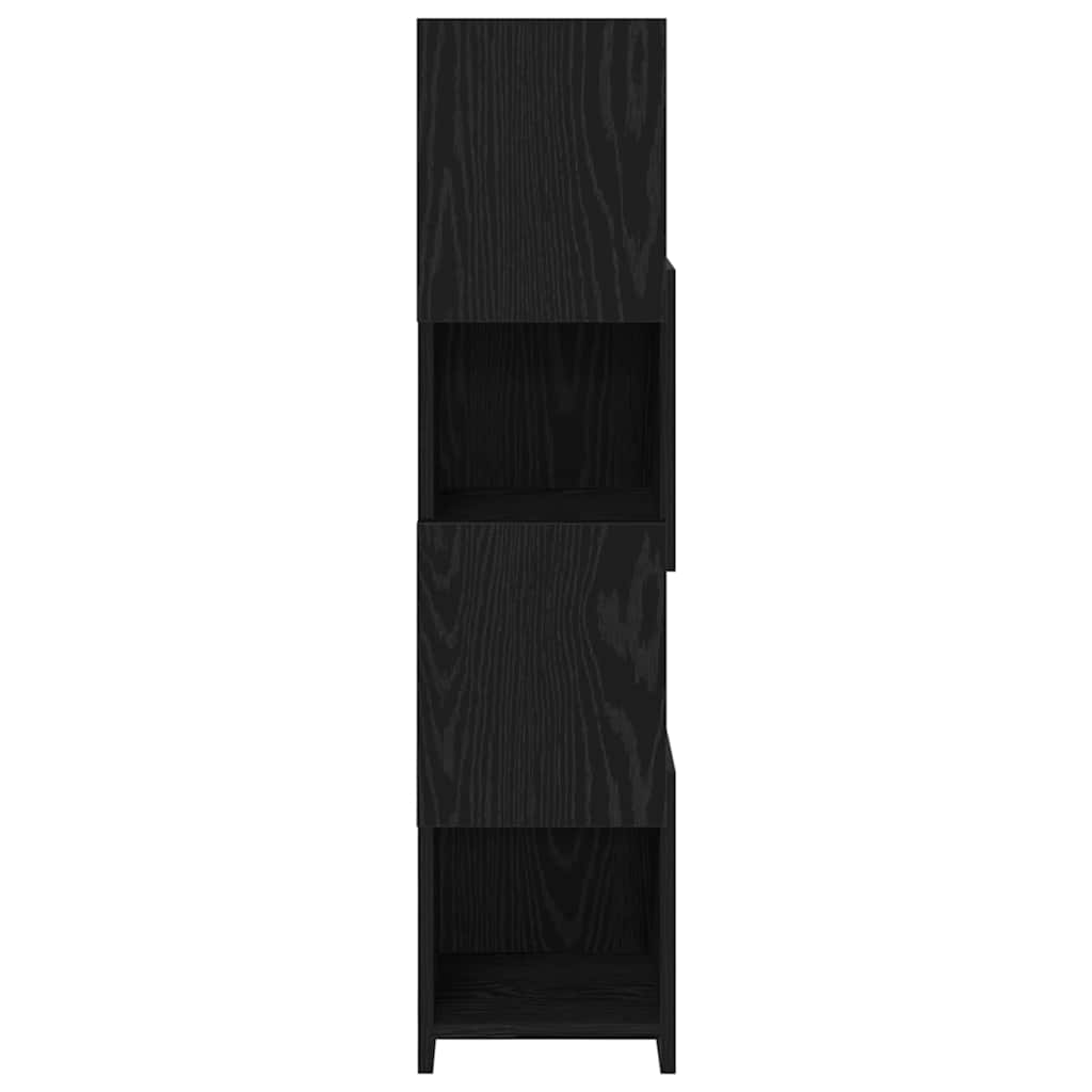 Sarokszekrény fekete tölgy 25,5x25x102cm faanyag