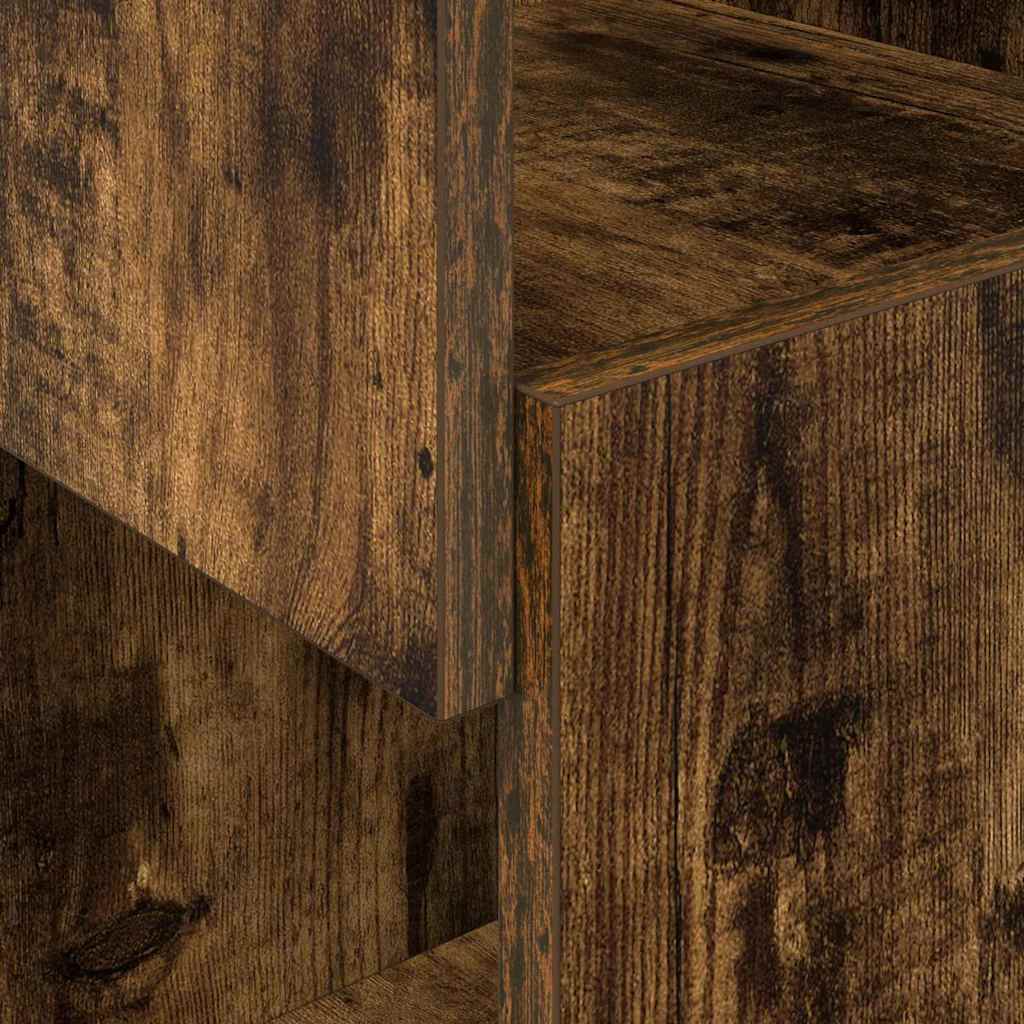 Sarokszekrény füstölt tölgy 25,5x25x102cm faanyag