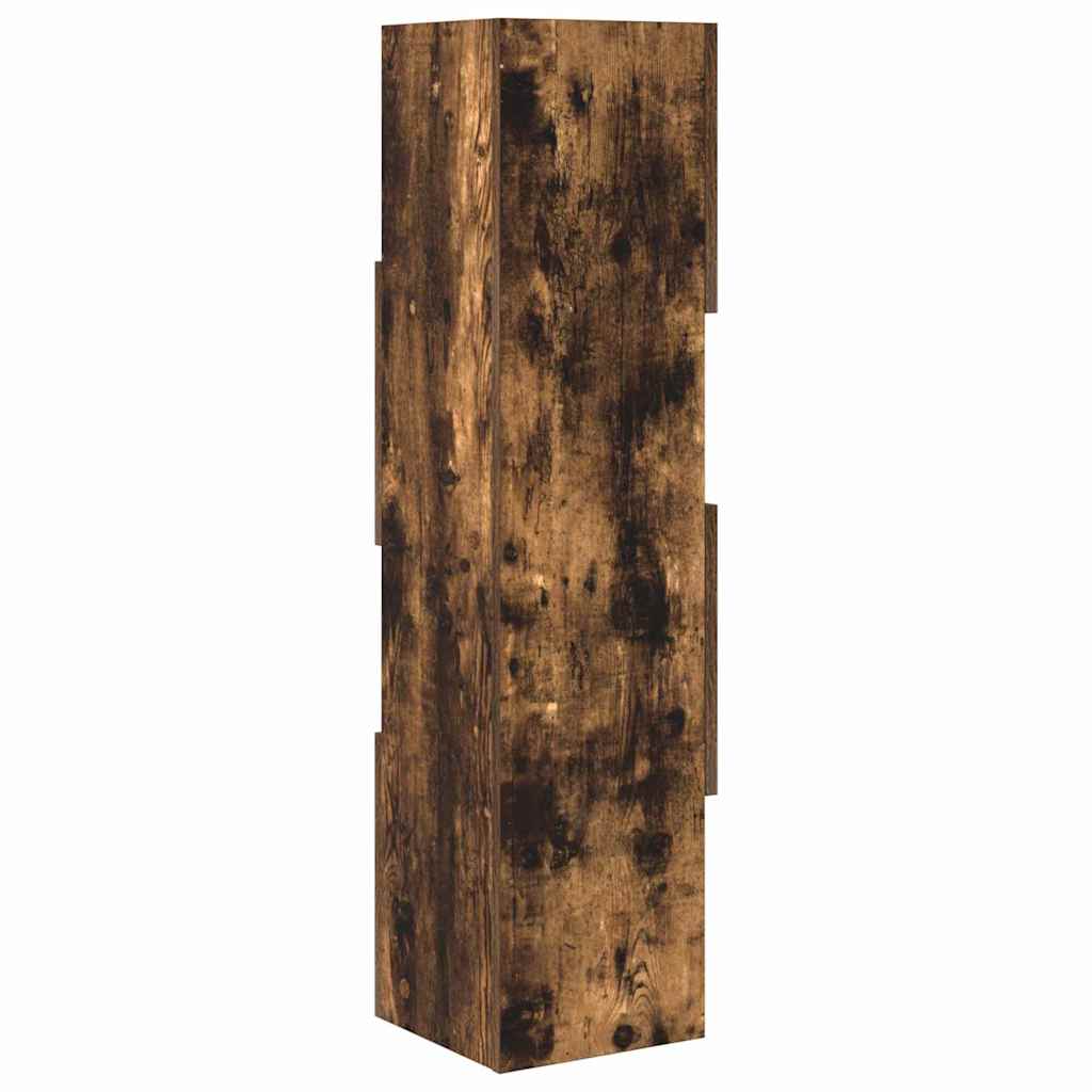 Sarokszekrény füstölt tölgy 25,5x25x102cm faanyag