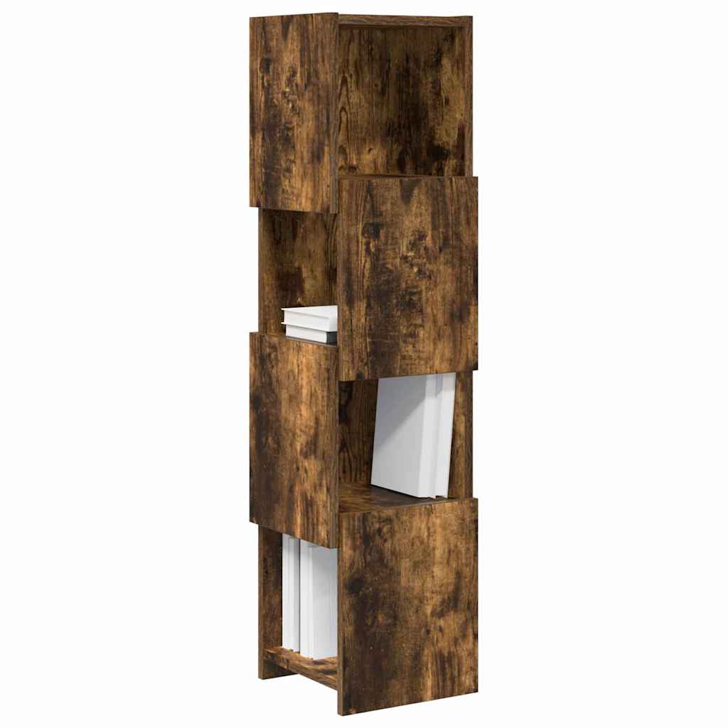 Sarokszekrény füstölt tölgy 25,5x25x102cm faanyag