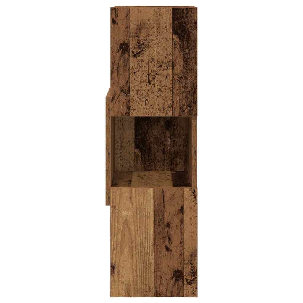 Sarokszekrény öreg fa 25,5x25x80cm faanyag