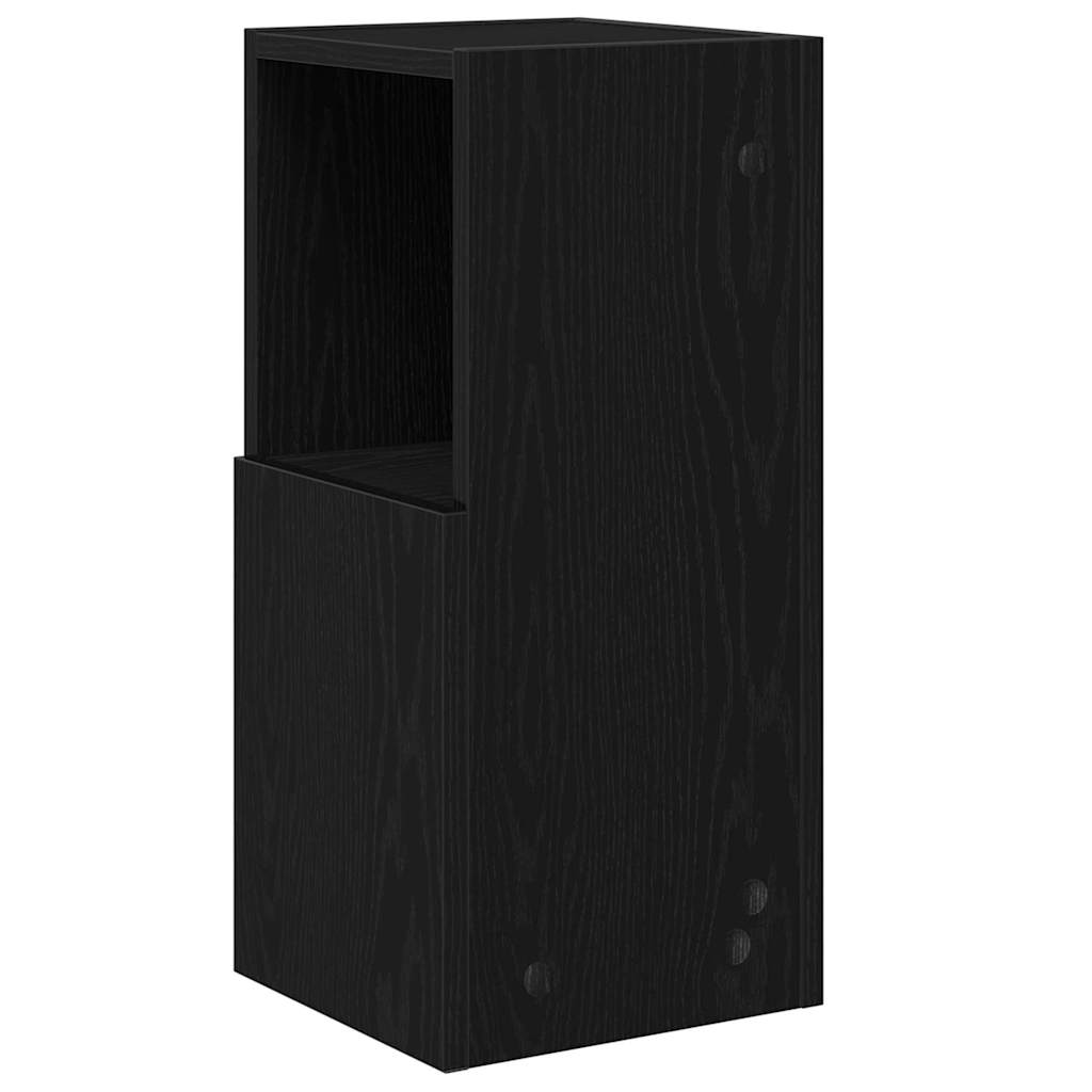 Sarokszekrény fekete tölgy 25,5x25x55cm faanyag