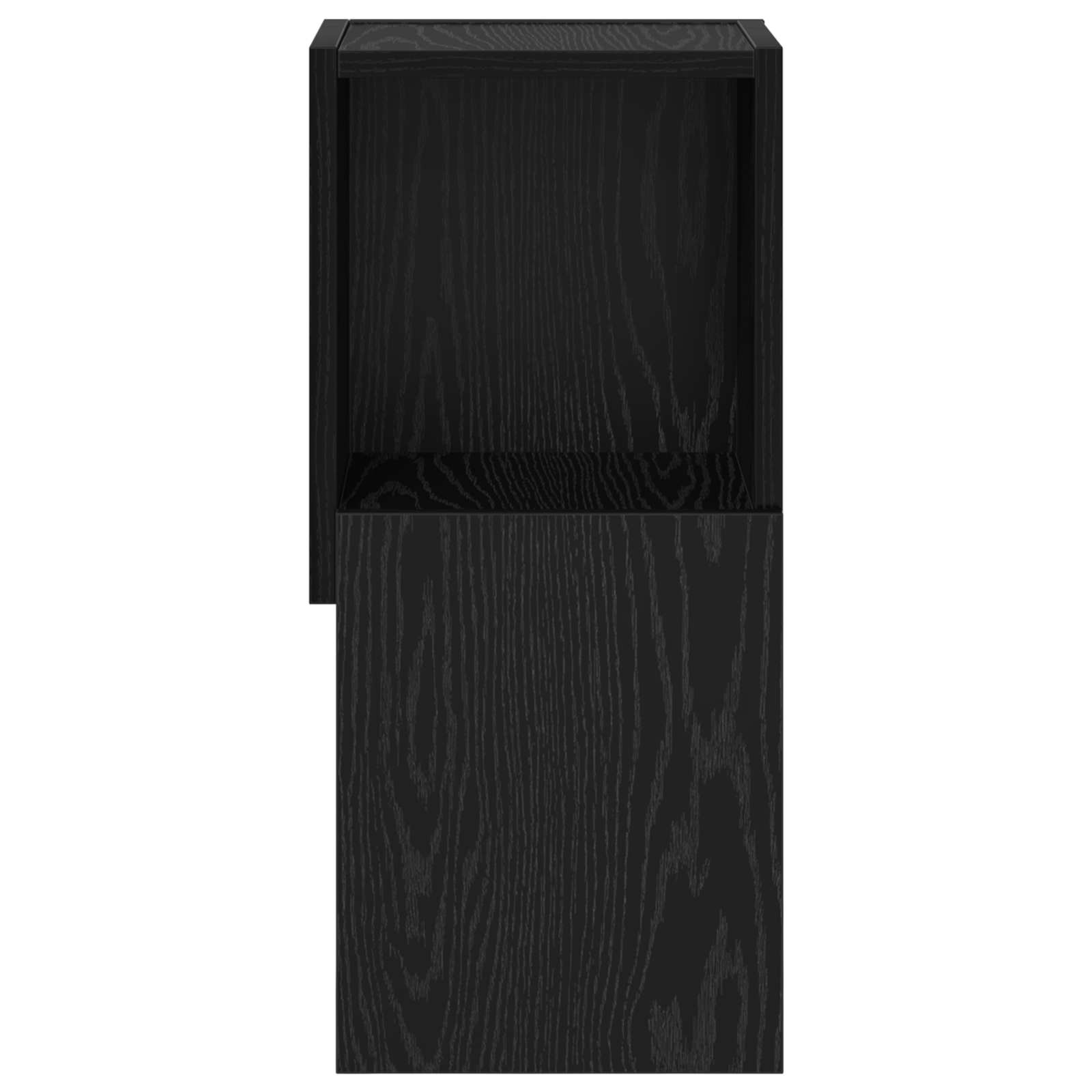 Sarokszekrény fekete tölgy 25,5x25x55cm faanyag