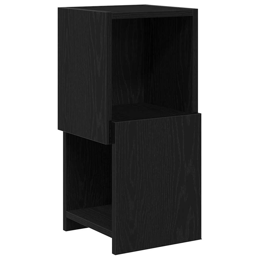 Sarokszekrény fekete tölgy 25,5x25x55cm faanyag