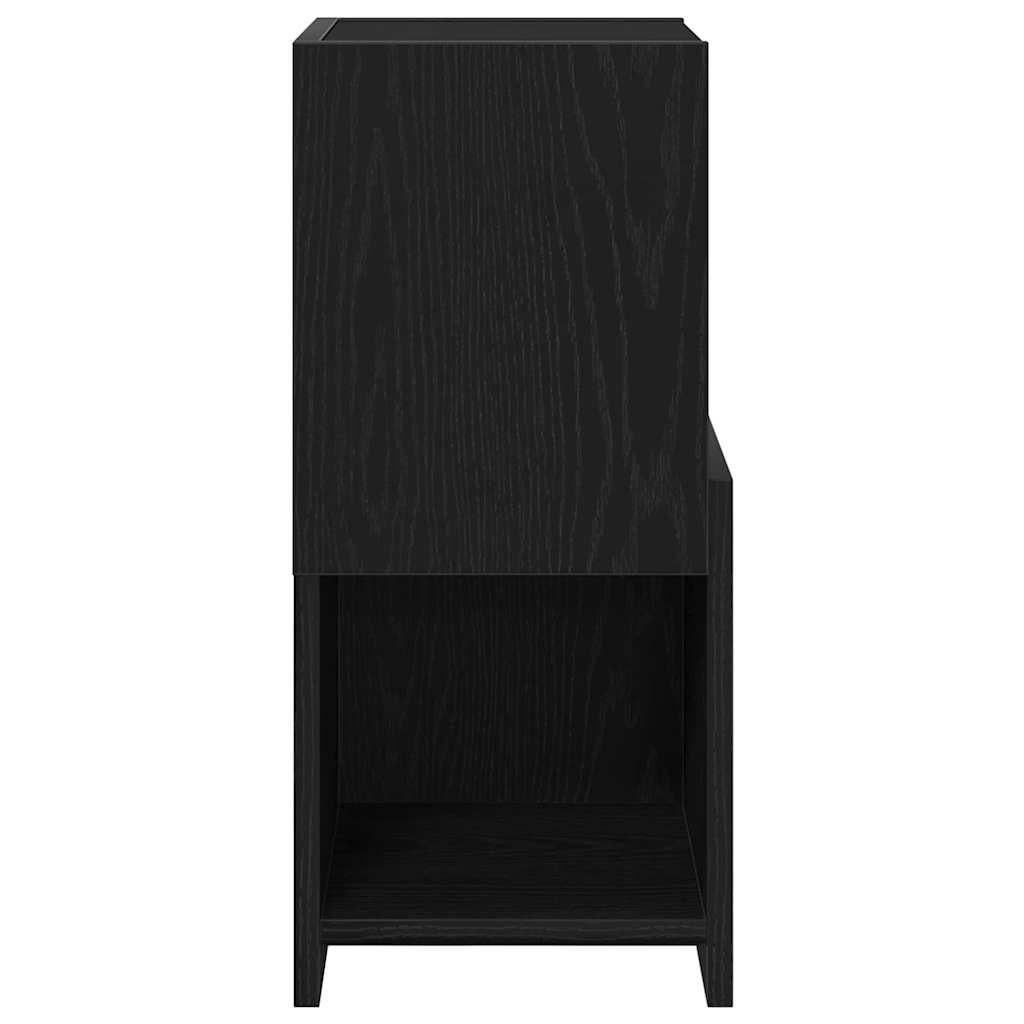 Sarokszekrény fekete tölgy 25,5x25x55cm faanyag