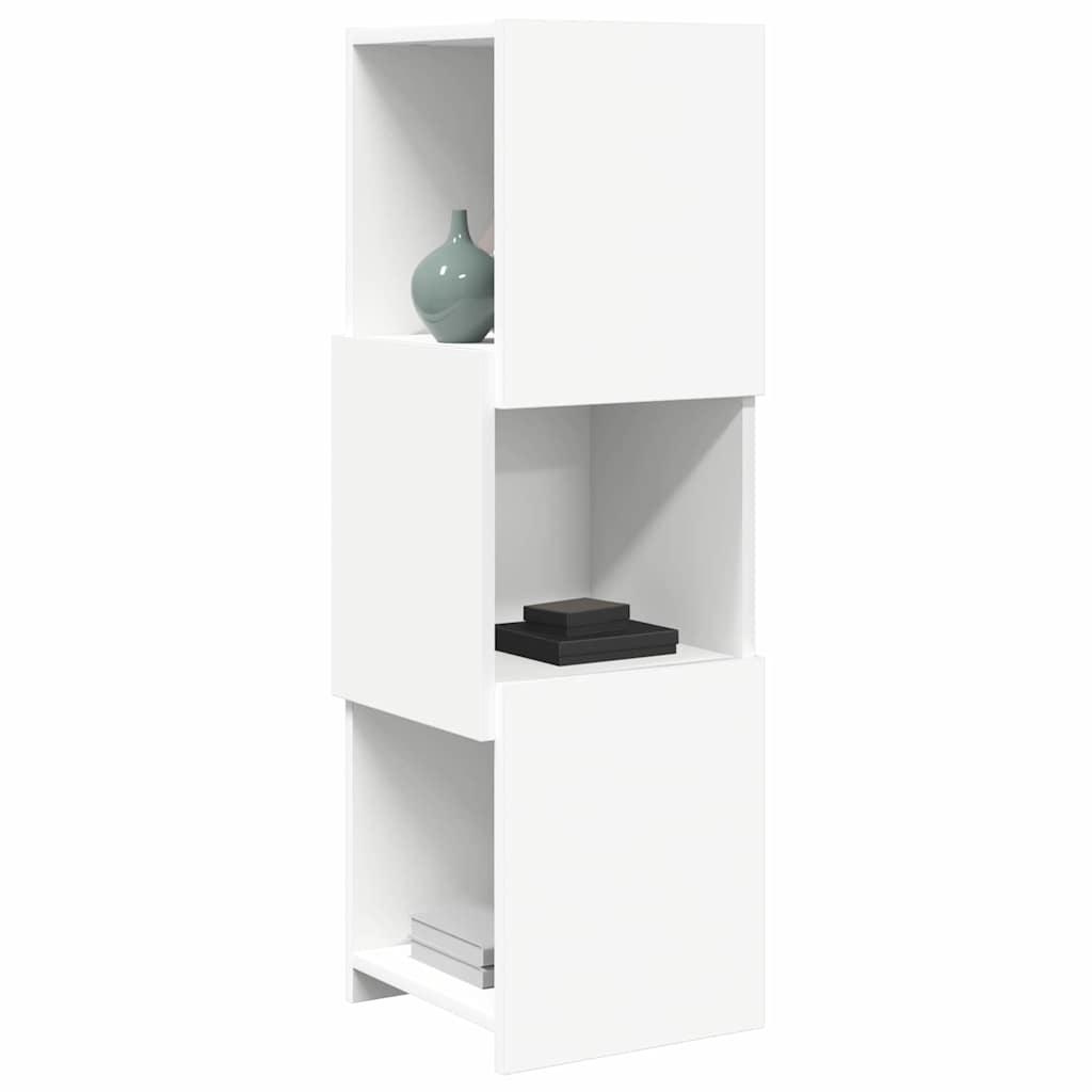 Sarokszekrény fehér 30,5x30x95cm faanyag