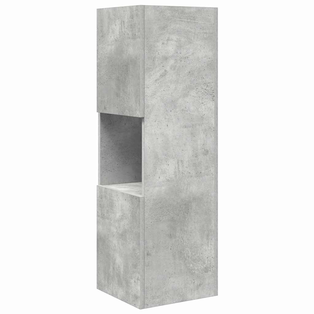 Sarokszekrény beton szürke 30,5x30x95cm faanyag