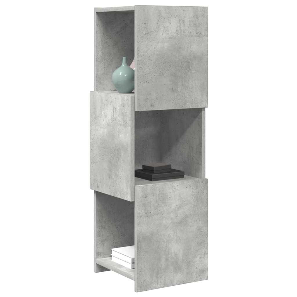 Sarokszekrény beton szürke 30,5x30x95cm faanyag