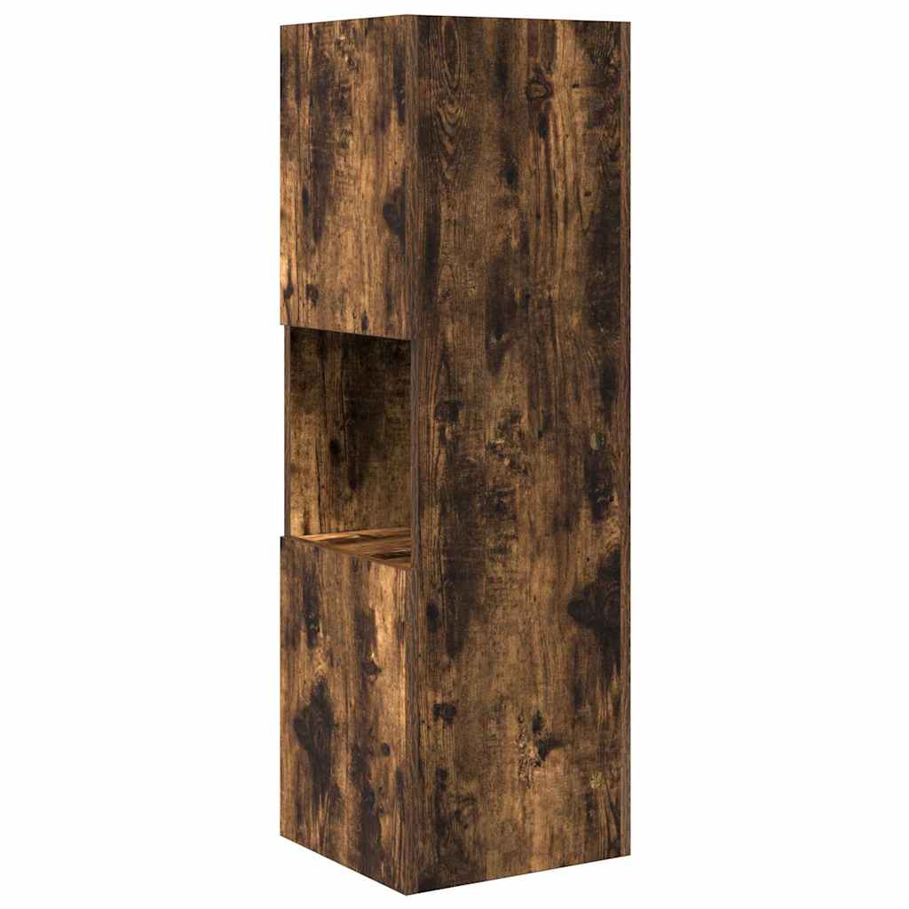 Sarokszekrény füstölt tölgy 30,5x30x95cm faanyag