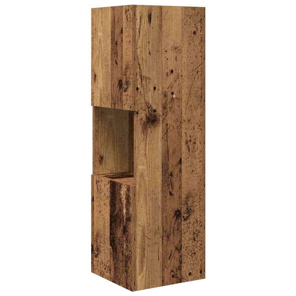 Sarokszekrény öreg fa 30,5x30x95cm faanyag