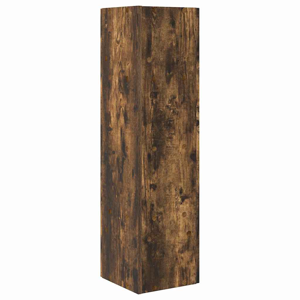 Sarokszekrény füstölt tölgy 27,5x27x102cm faanyag