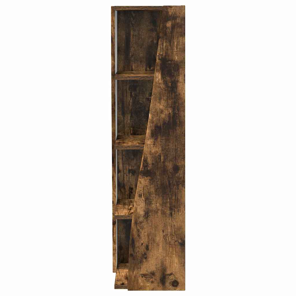 Sarokszekrény füstölt tölgy 27,5x27x102cm faanyag