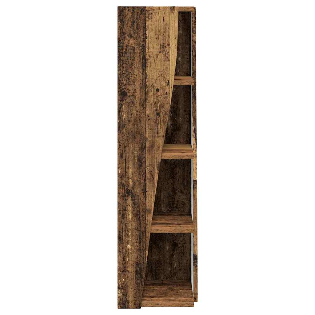 Sarokszekrény füstölt tölgy 27,5x27x102cm faanyag