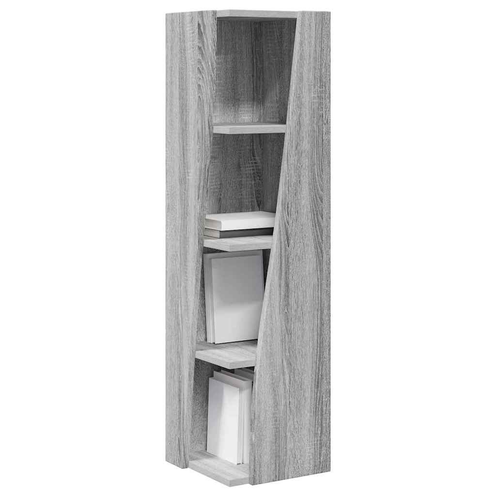 Sarokszekrény szürke sonoma 27,5x27x102cm faanyag