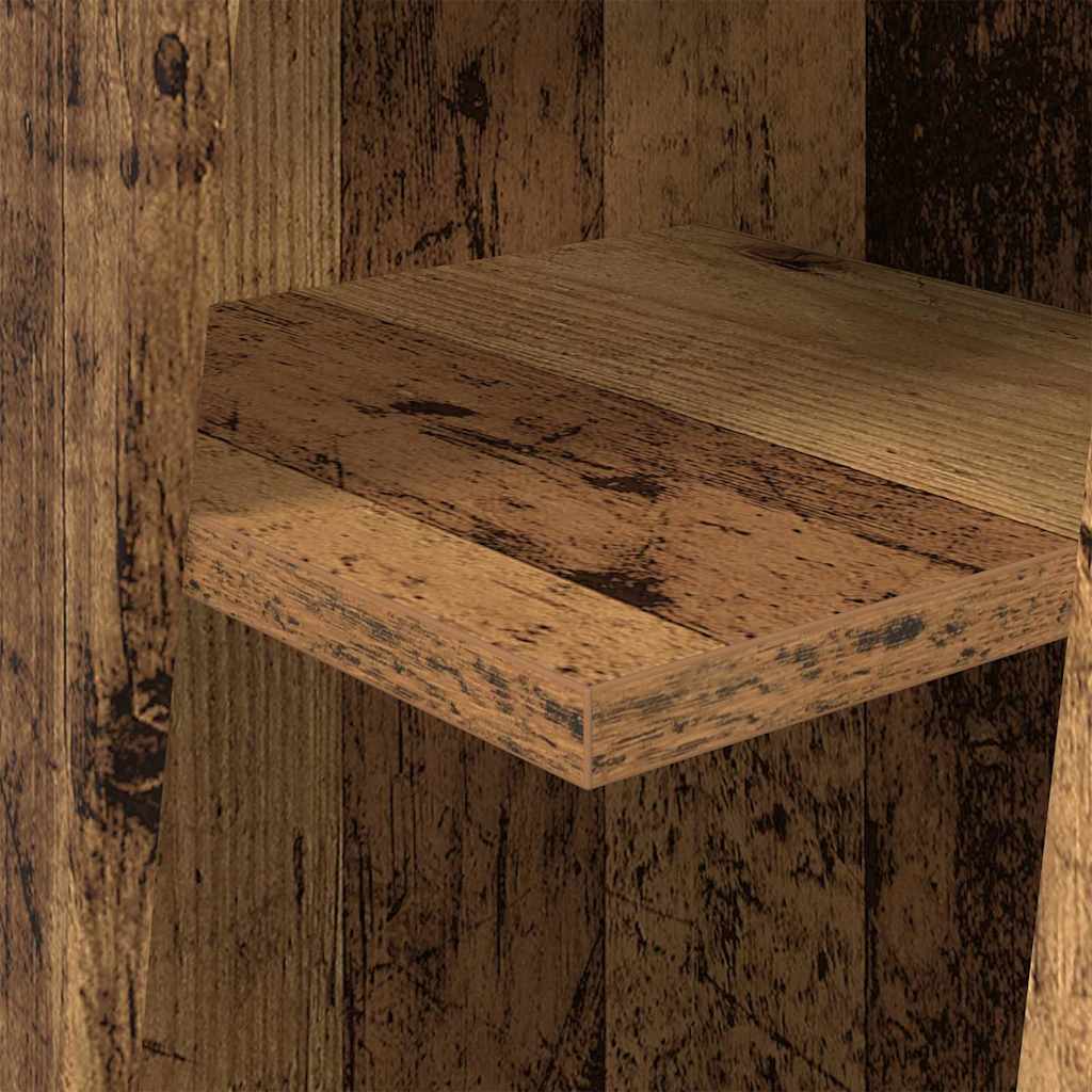 Sarokszekrény öreg fa 27,5x27x102cm faanyag