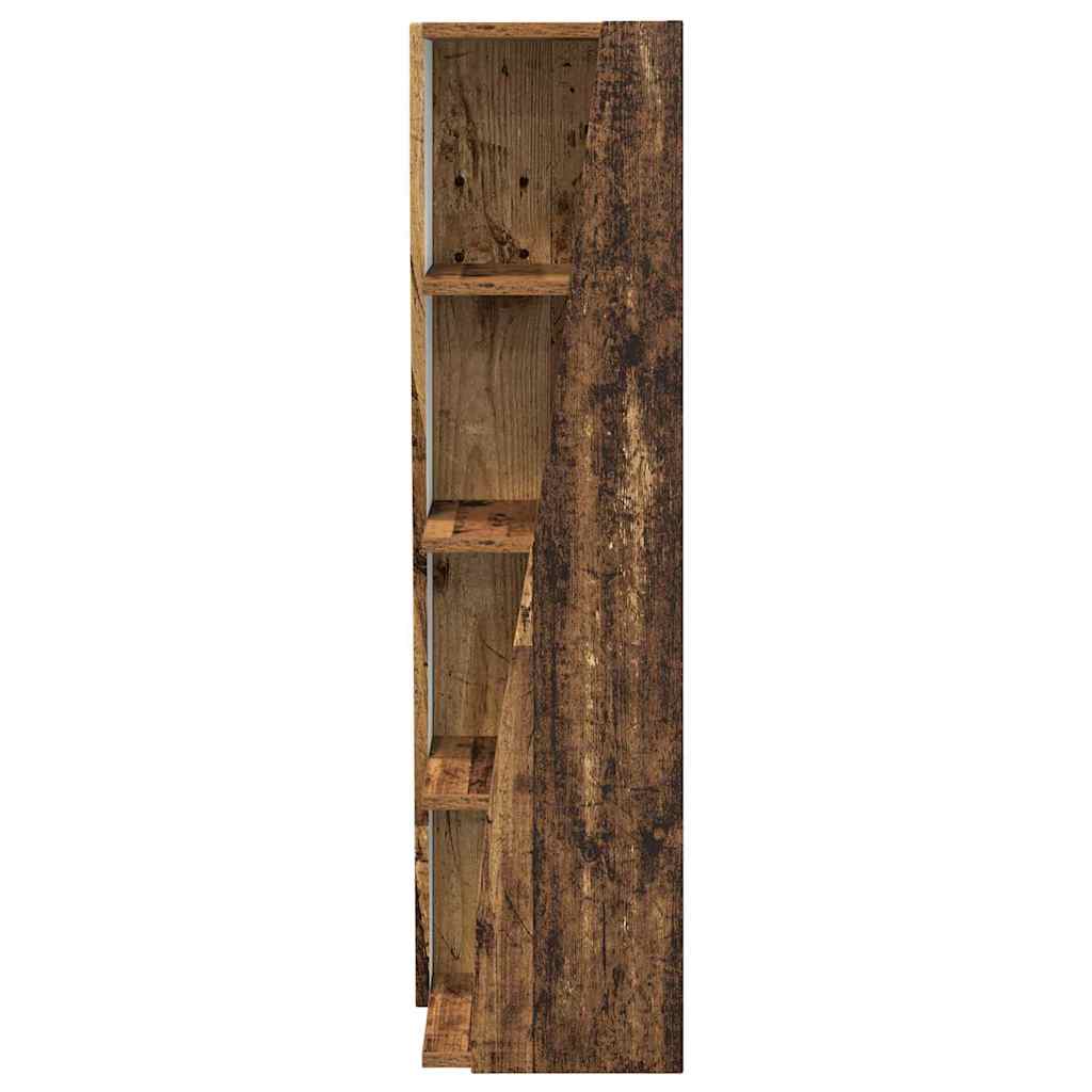 Sarokszekrény öreg fa 27,5x27x102cm faanyag