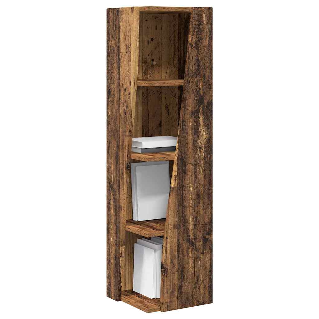 Sarokszekrény öreg fa 27,5x27x102cm faanyag