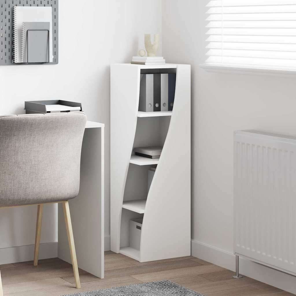 Sarokszekrény fehér 32x32x102cm faanyag