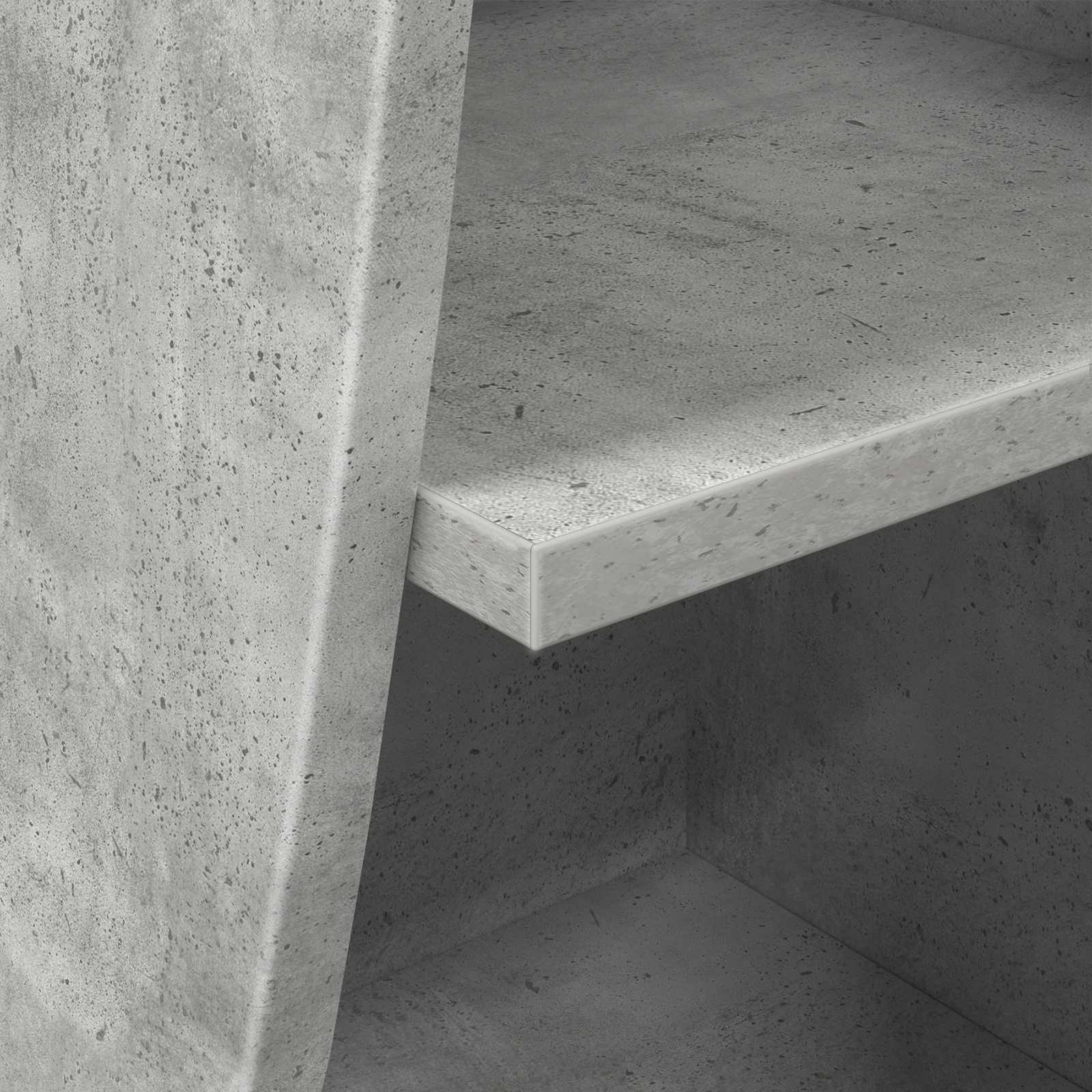 Sarokszekrény beton szürke 32x32x102cm faanyag