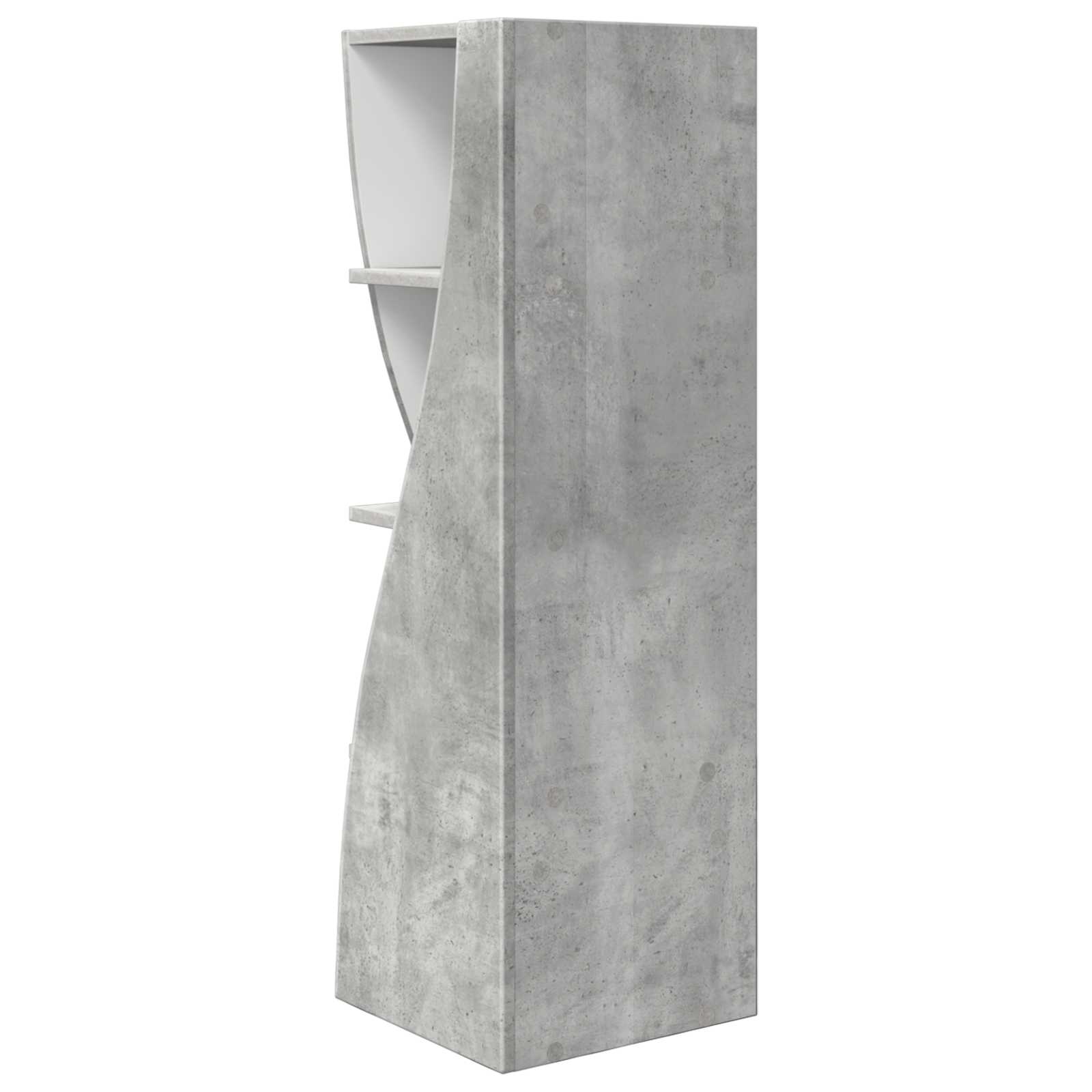 Sarokszekrény beton szürke 32x32x102cm faanyag