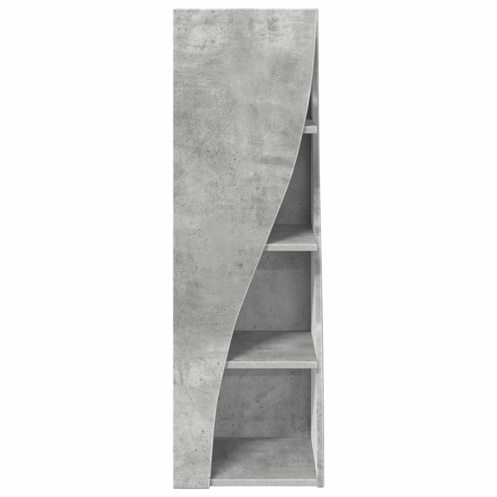 Sarokszekrény beton szürke 32x32x102cm faanyag