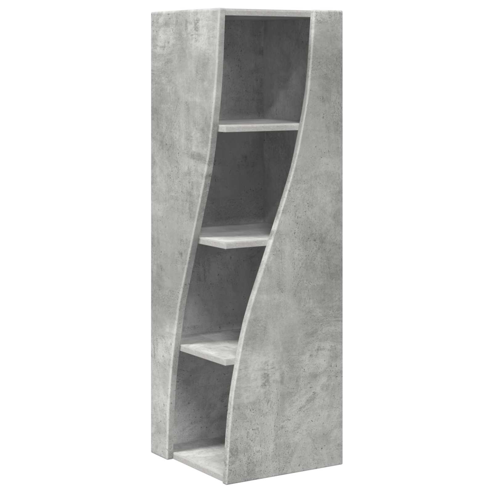 Sarokszekrény beton szürke 32x32x102cm faanyag