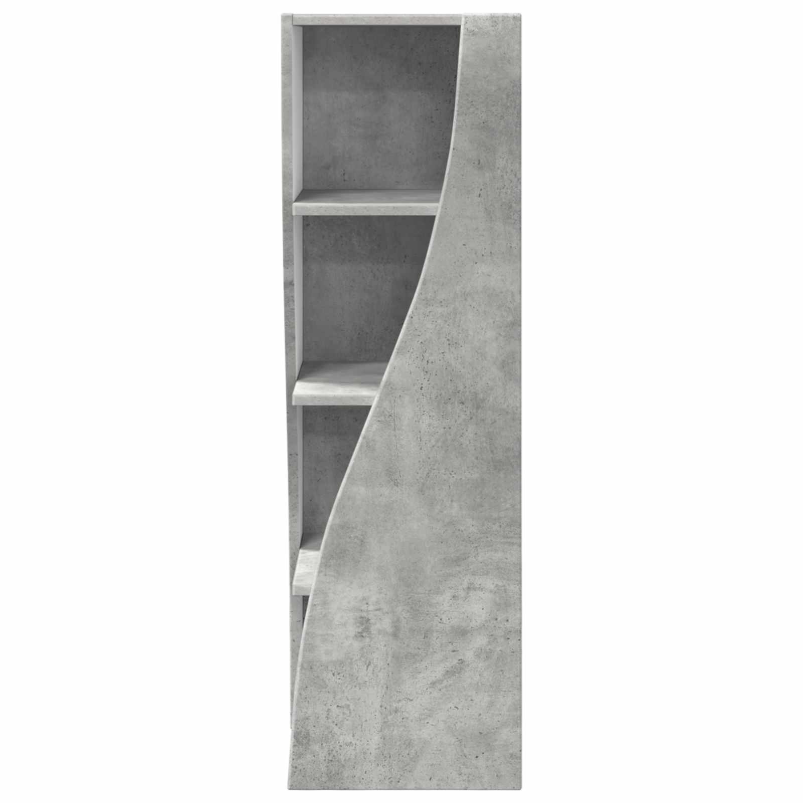 Sarokszekrény beton szürke 32x32x102cm faanyag