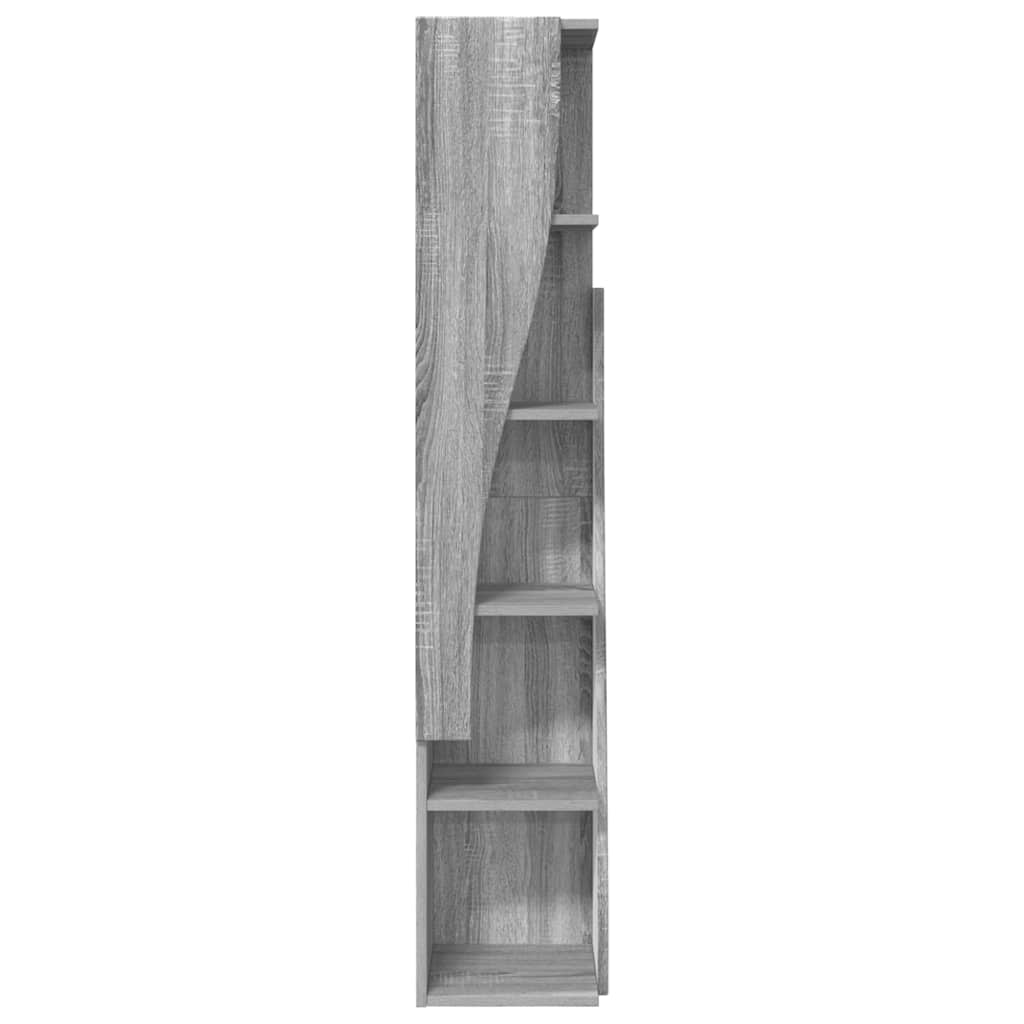 Sarokszekrény szürke sonoma 27,5x27x140cm faanyag
