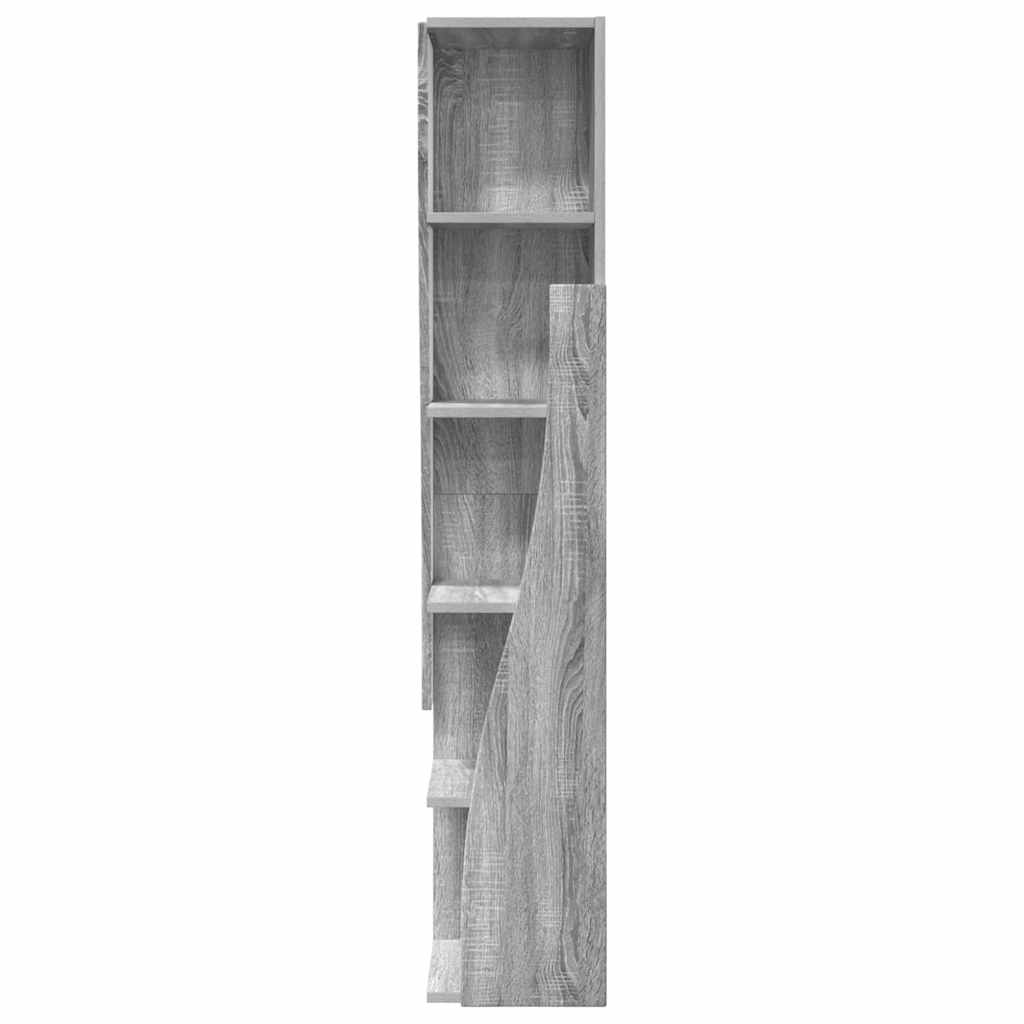 Sarokszekrény szürke sonoma 27,5x27x140cm faanyag